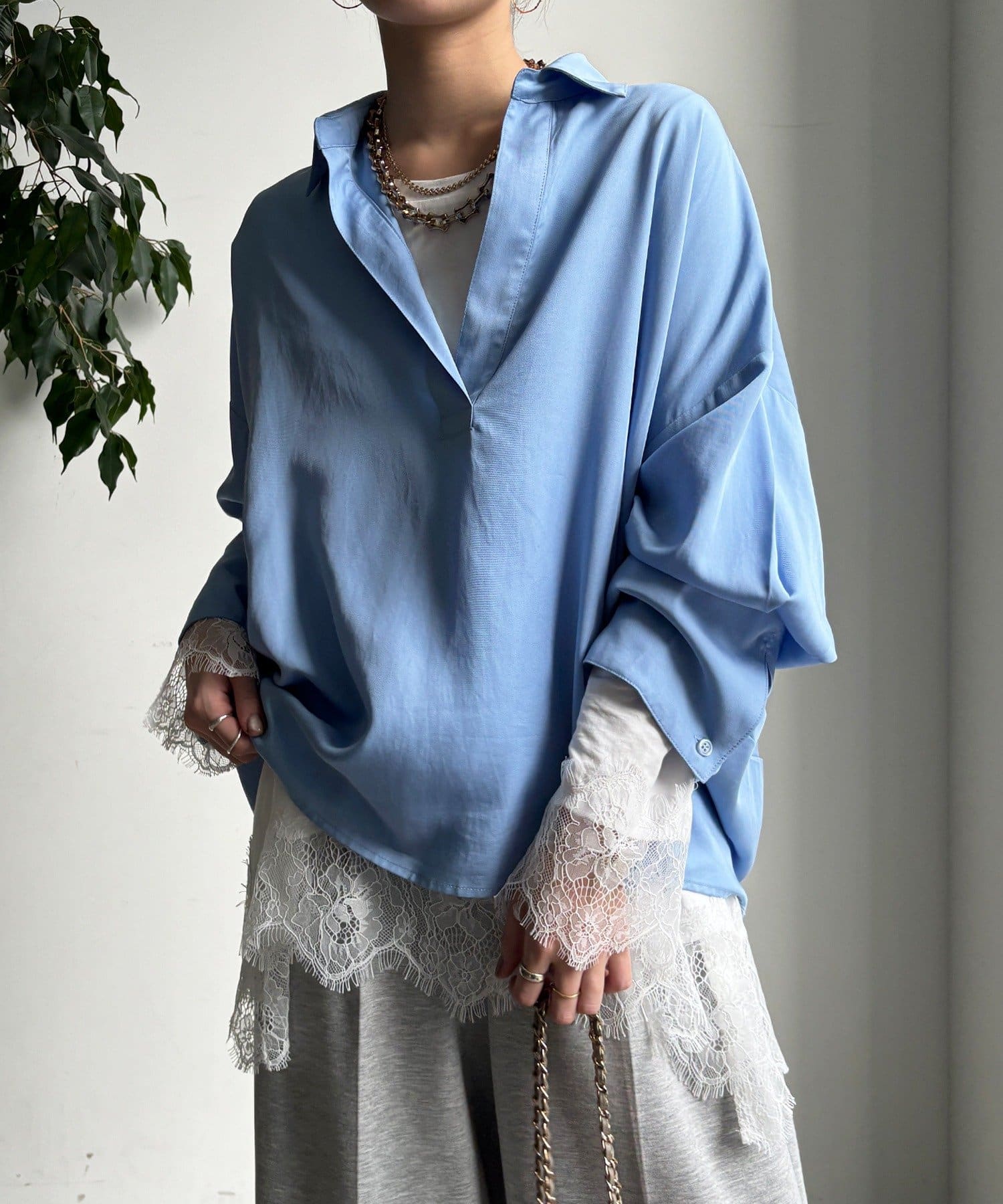 DOUDOU(ドゥドゥ) ヘムレースロンTEE