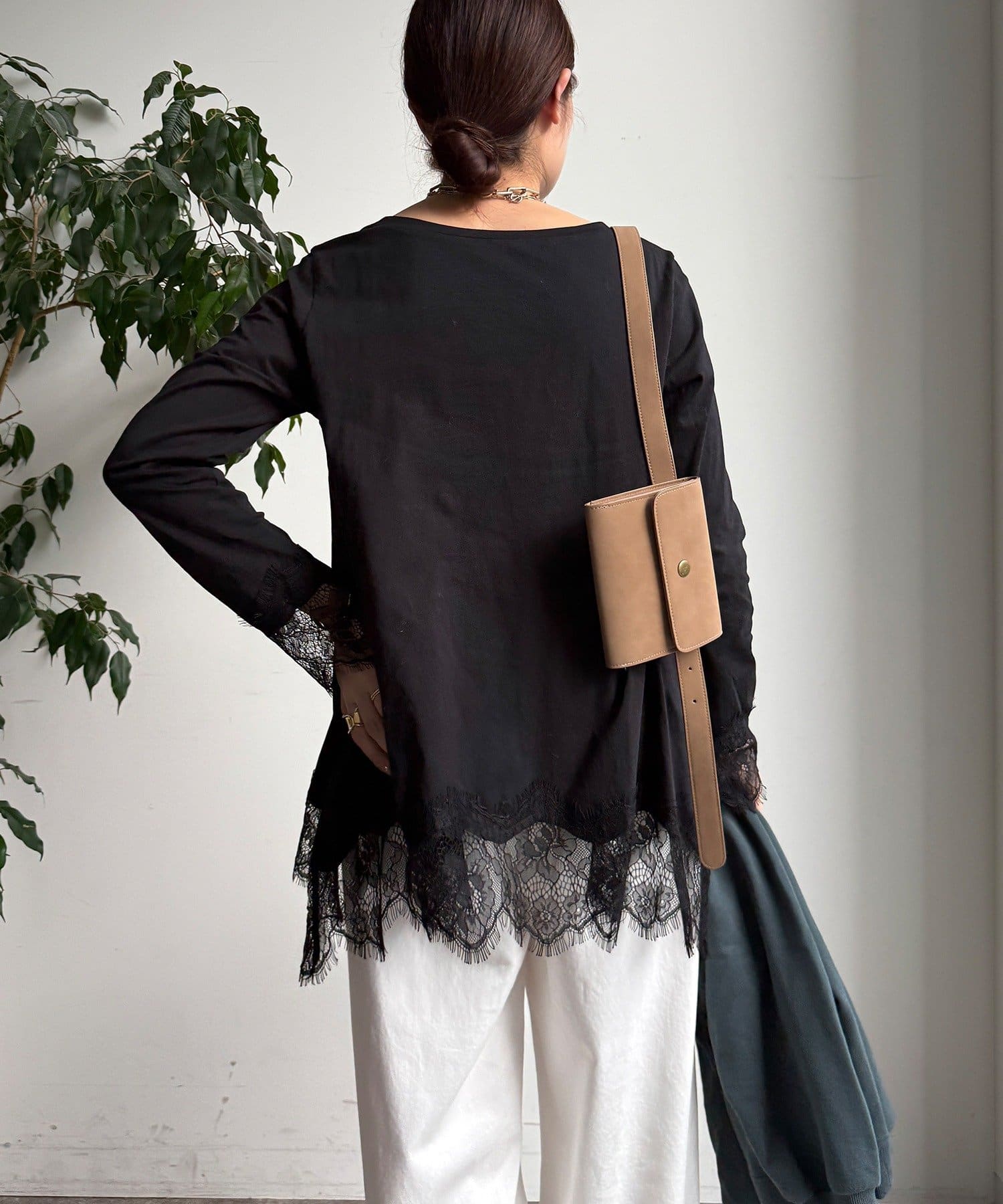 DOUDOU(ドゥドゥ) ヘムレースロンTEE