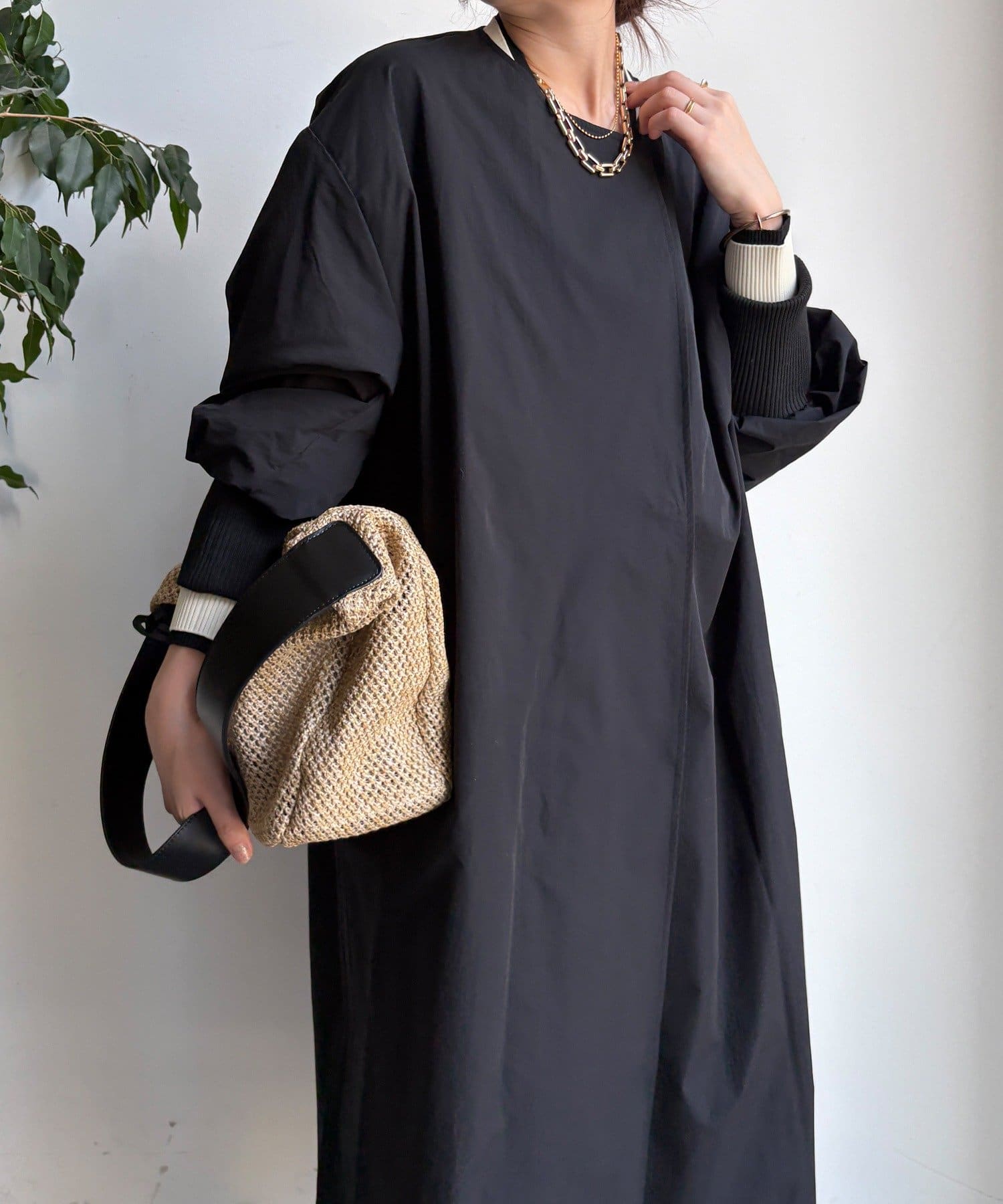 DOUDOU(ドゥドゥ) 袖リブライトコート