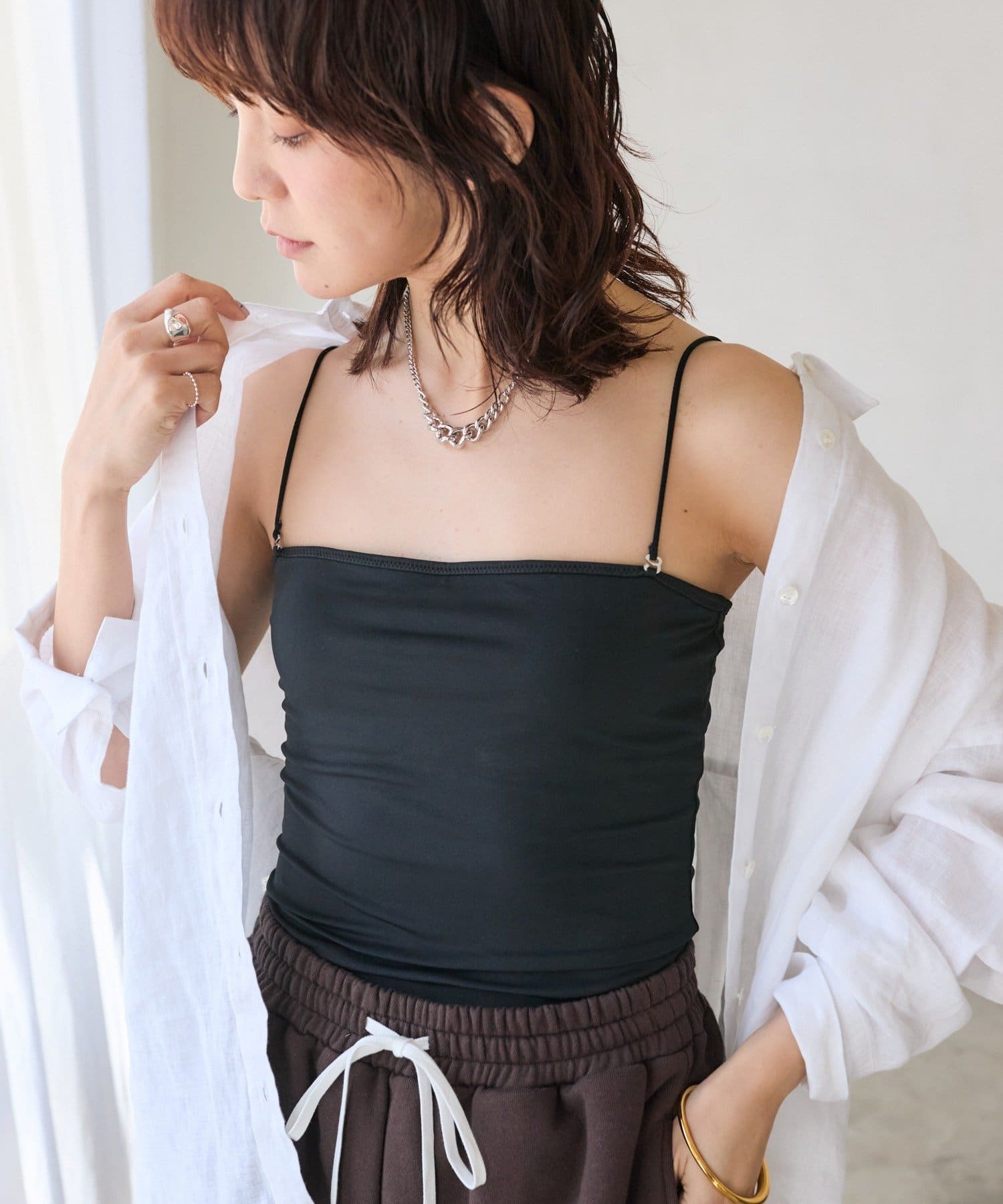 RIVE DROITE(リヴドロワ) 予約【MYSELFbyRD（マイセルフバイリヴドロワ）2wayベアキャミソール