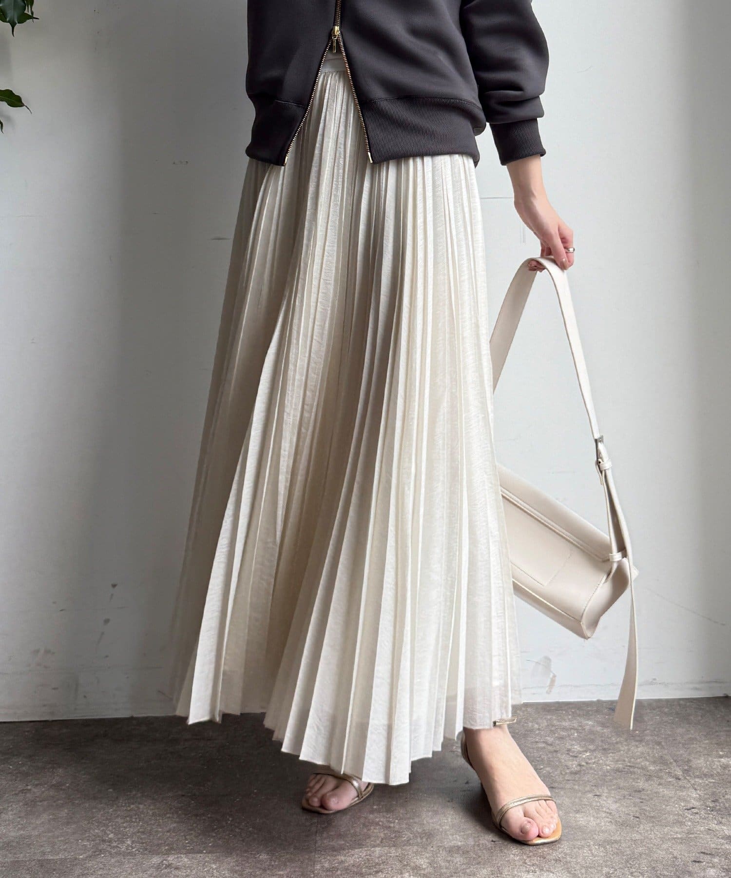 DOUDOU(ドゥドゥ) ランダムプリーツスカート