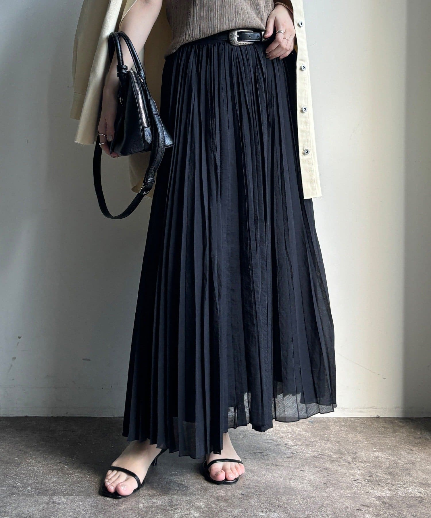 DOUDOU(ドゥドゥ) ランダムプリーツスカート