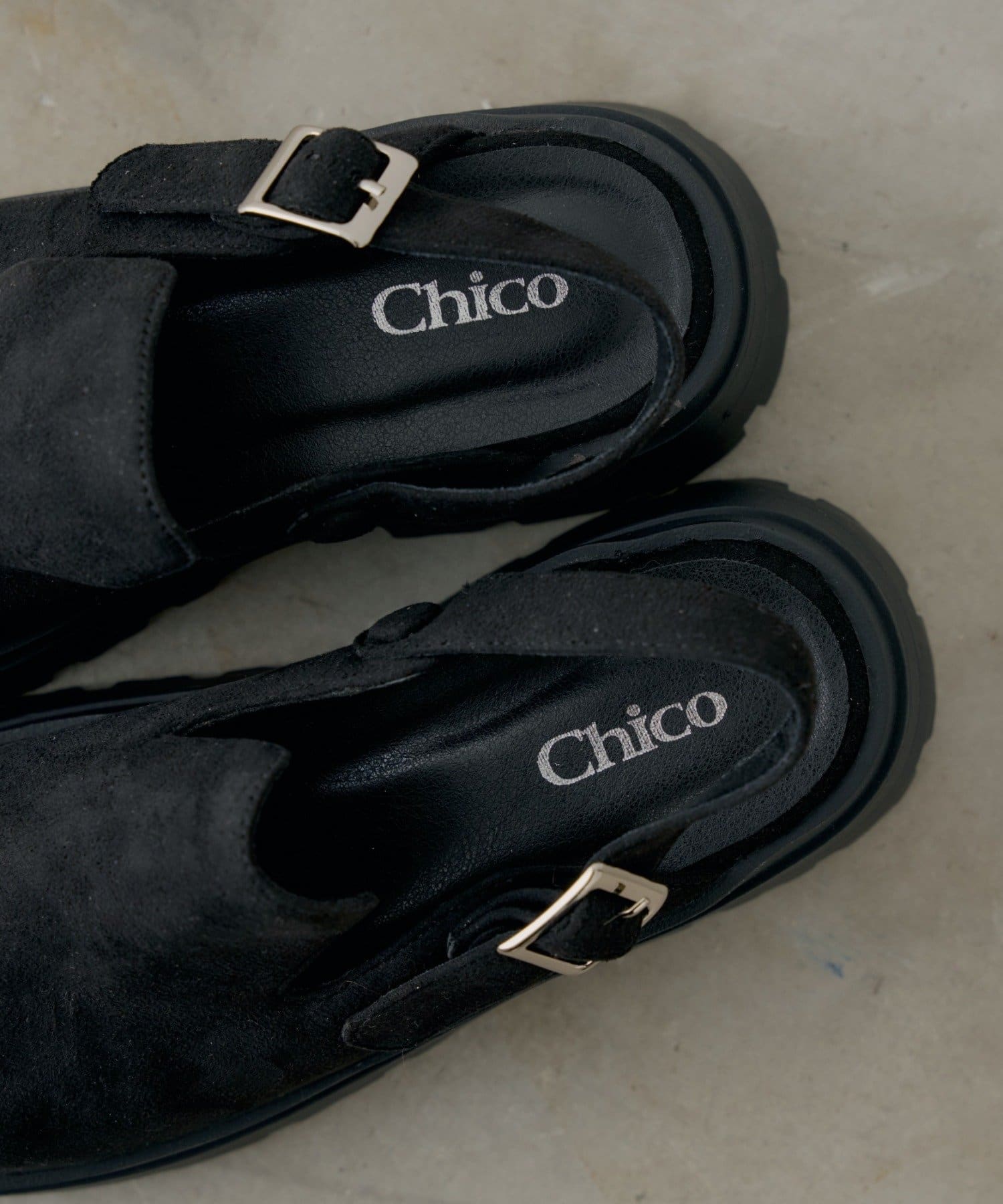 Chico(チコ) 厚底スエードサボ