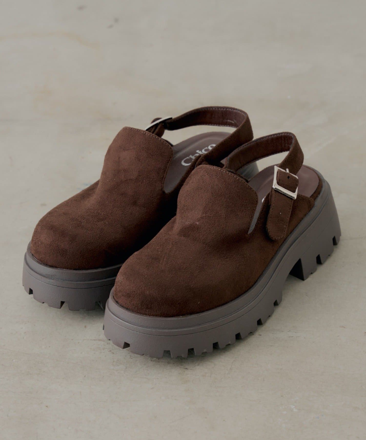 Chico(チコ) 厚底スエードサボ