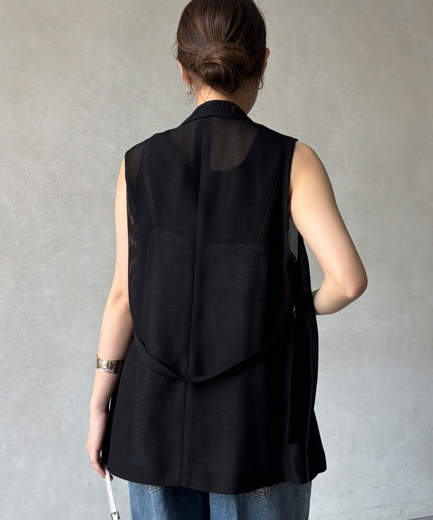 DOUDOU(ドゥドゥ) 【WEB限定】メッシュジレ