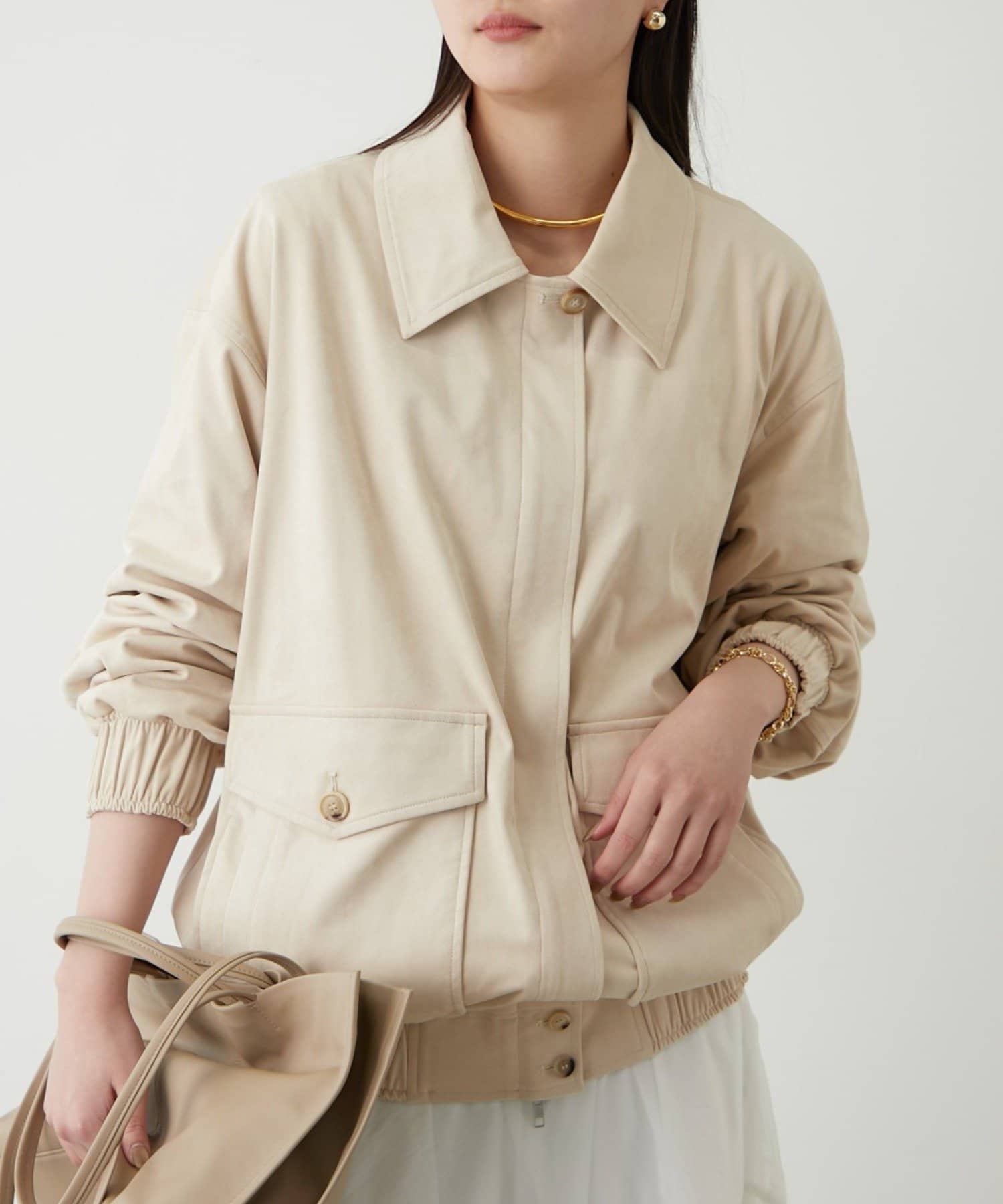 LOUNGEDRESS(ラウンジドレス) フェイクスウェードブルゾン