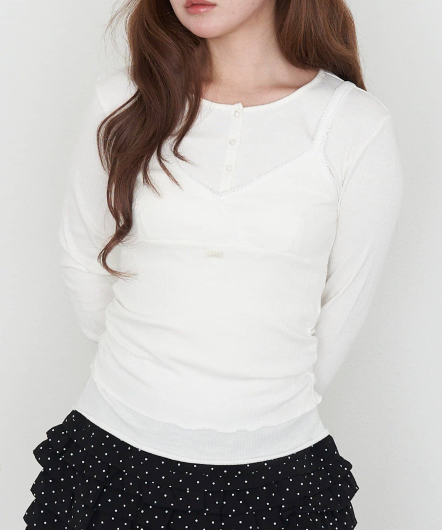 RAY CASSIN(レイカズン) ヘンリーレイヤードカシュクールキャミ