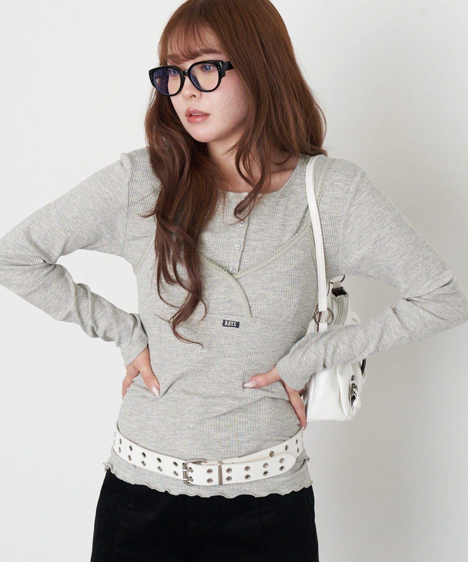 RAY CASSIN(レイカズン) ヘンリーレイヤードカシュクールキャミ