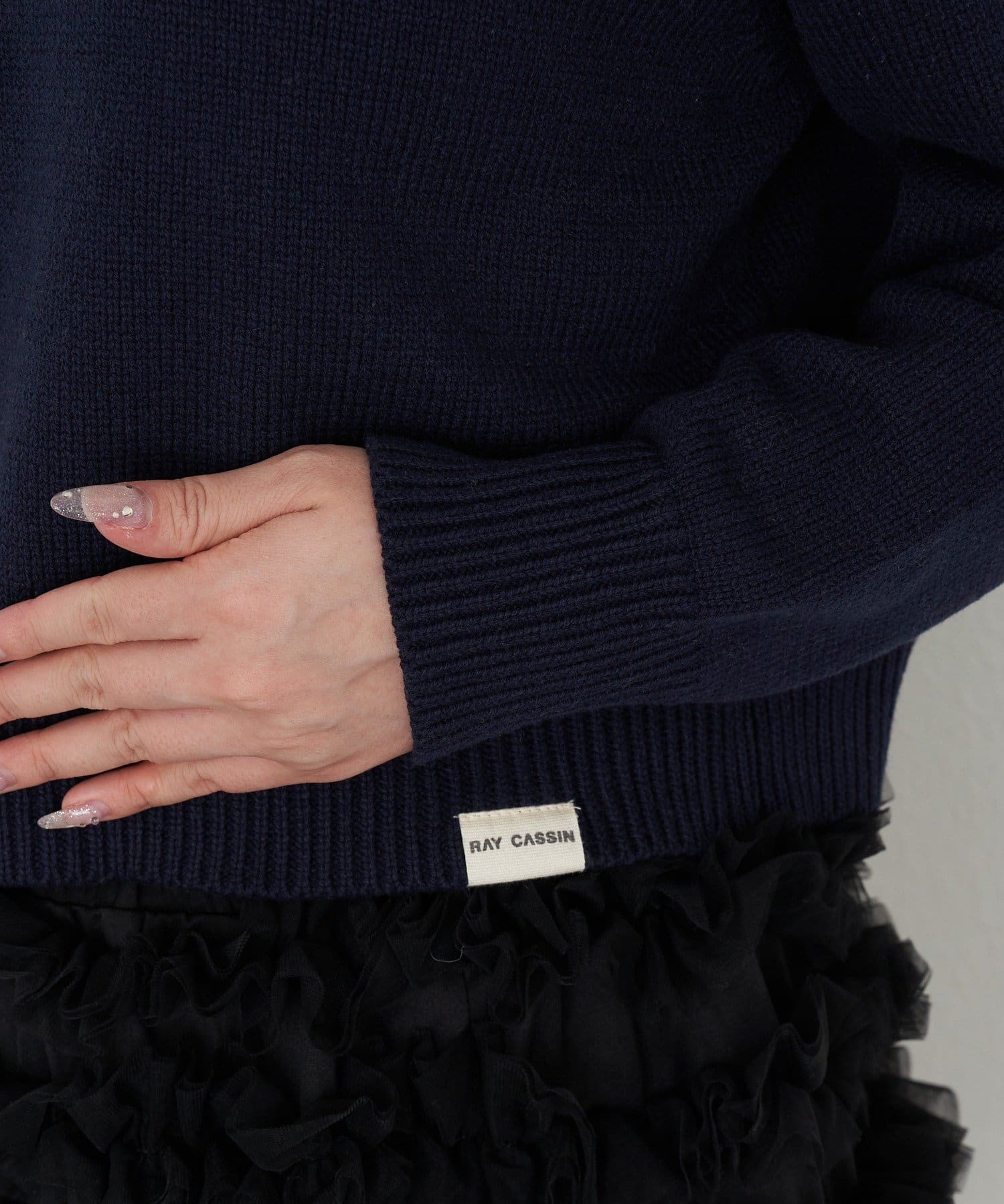 RAY CASSIN(レイカズン) ロゴコンパクトニット