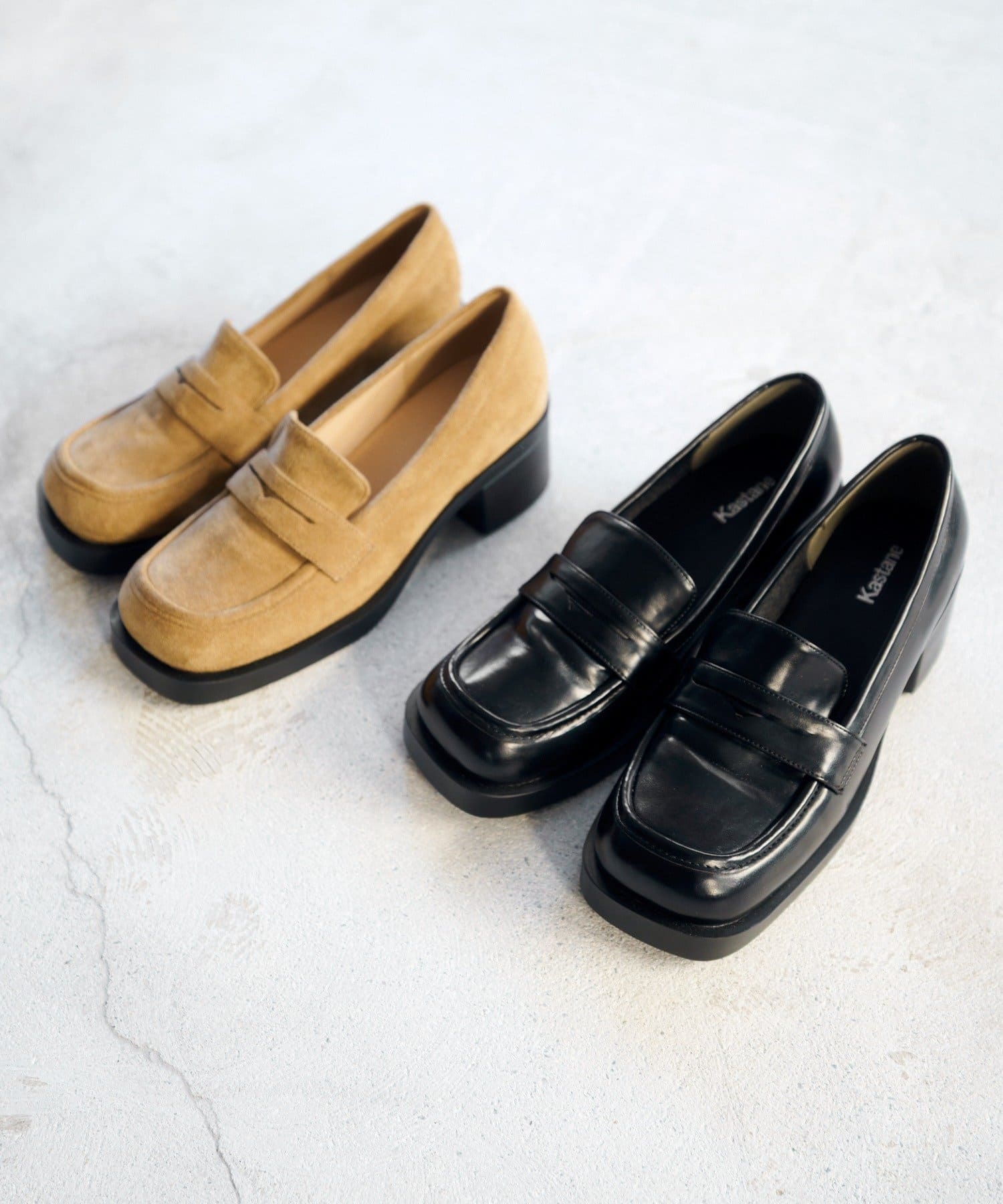 Kastane(カスタネ) 【1.23(金)12:00発売】ヒールローファー