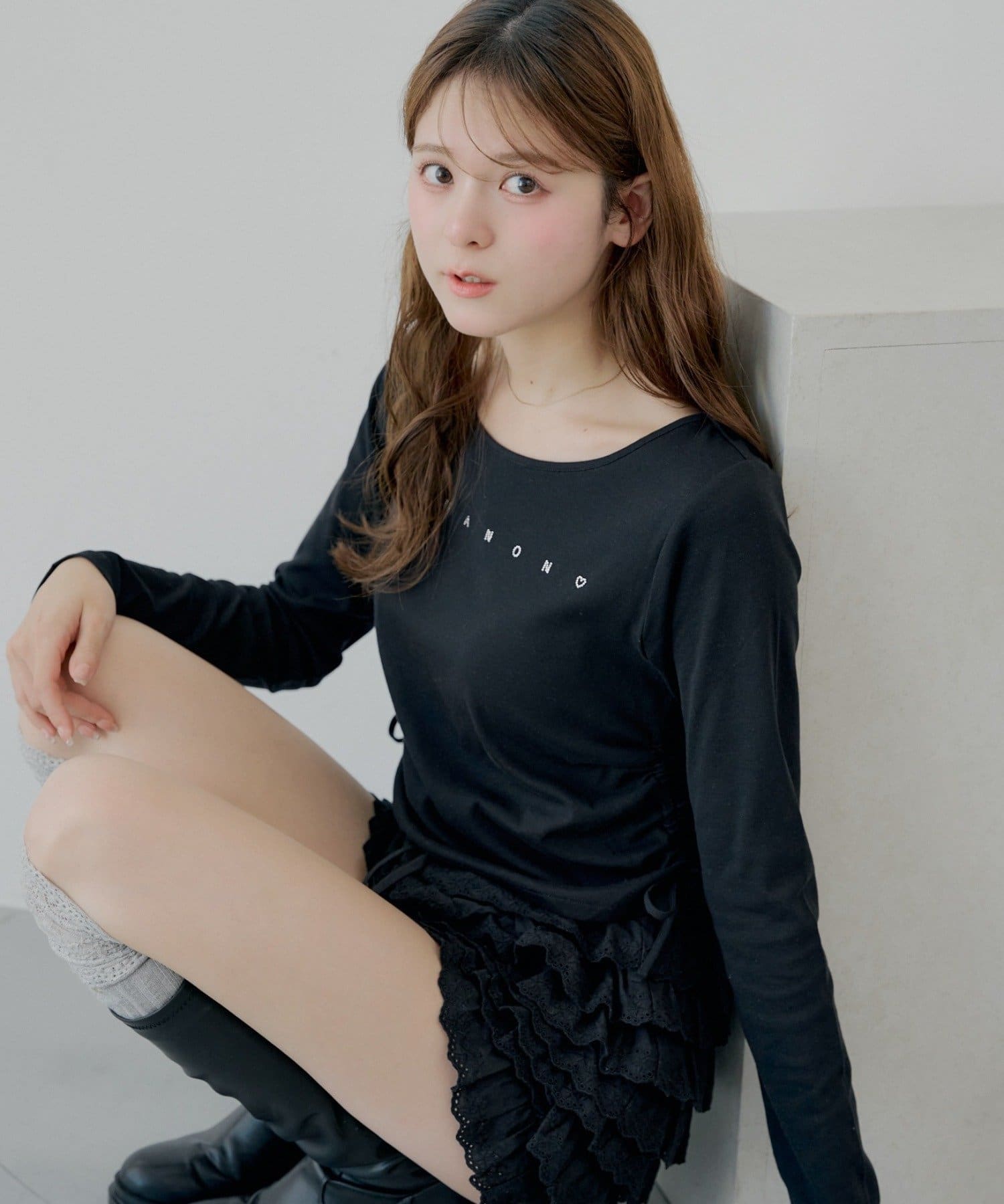 Chico(チコ) ラインストーンロゴロンT