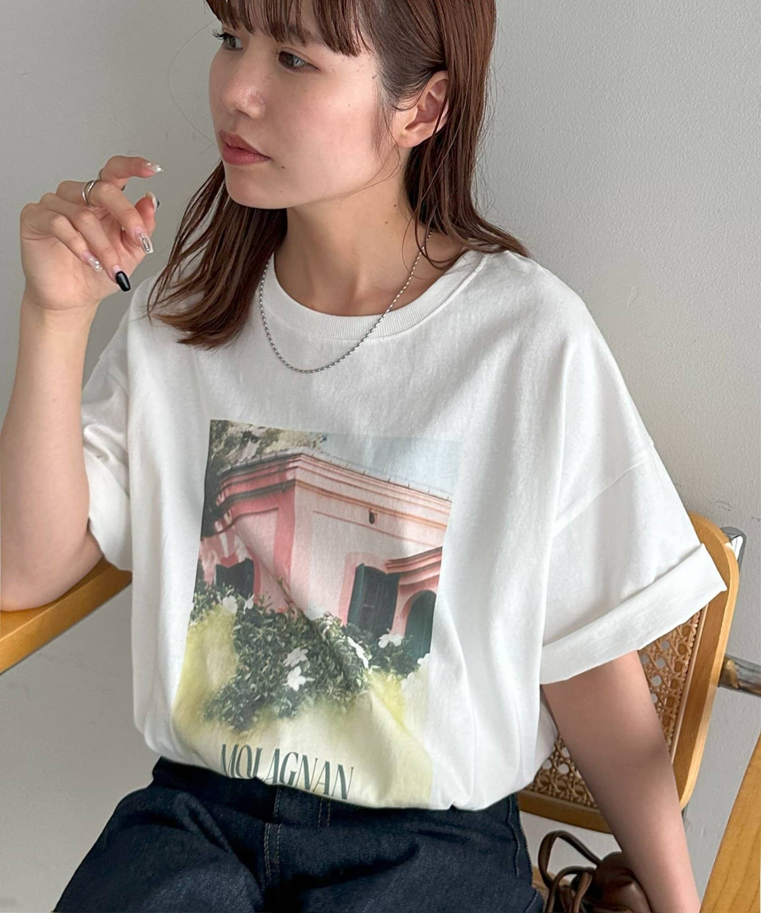 DISCOAT(ディスコート) 【WEB限定】ボタニカルアソートフォトTシャツ