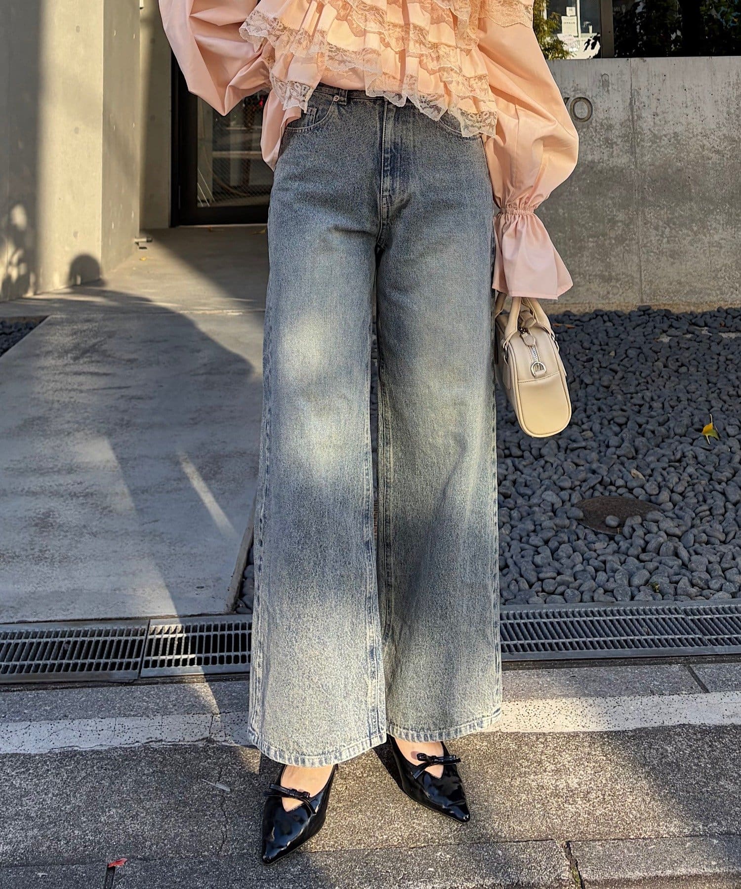 Chico(チコ) ルーズワイドデニムパンツ