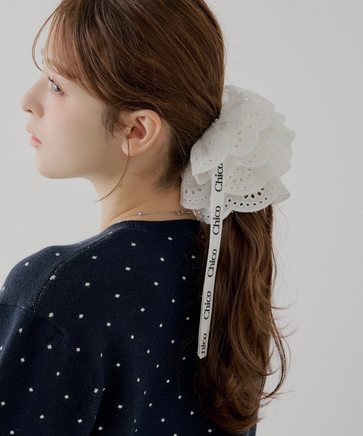 Chico(チコ) コットンレースBIGシュシュ