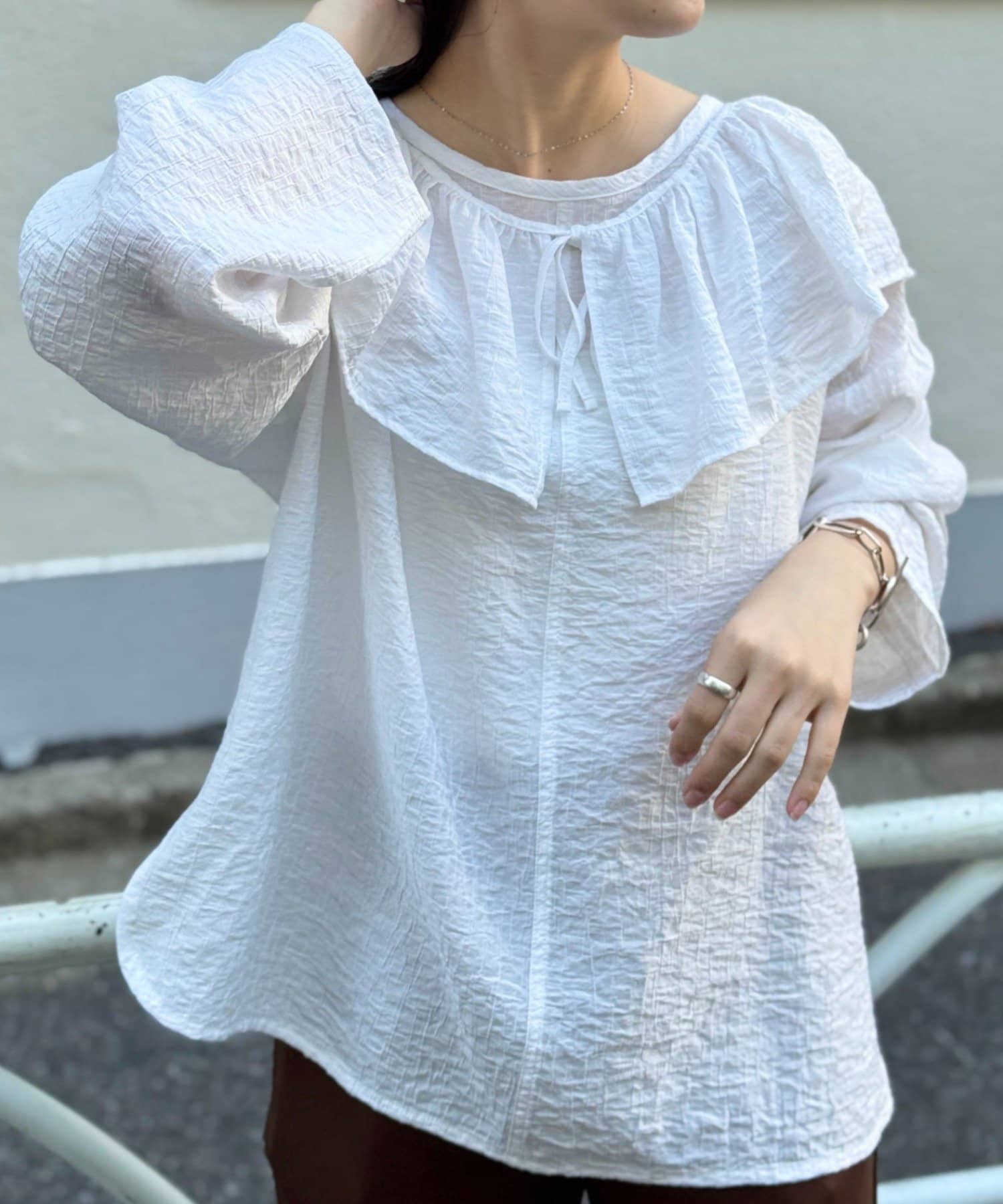 BEARDSLEY(ビアズリー) 1/24(土)11：00予約《FRIPIER》フリルエリツキシャツTee