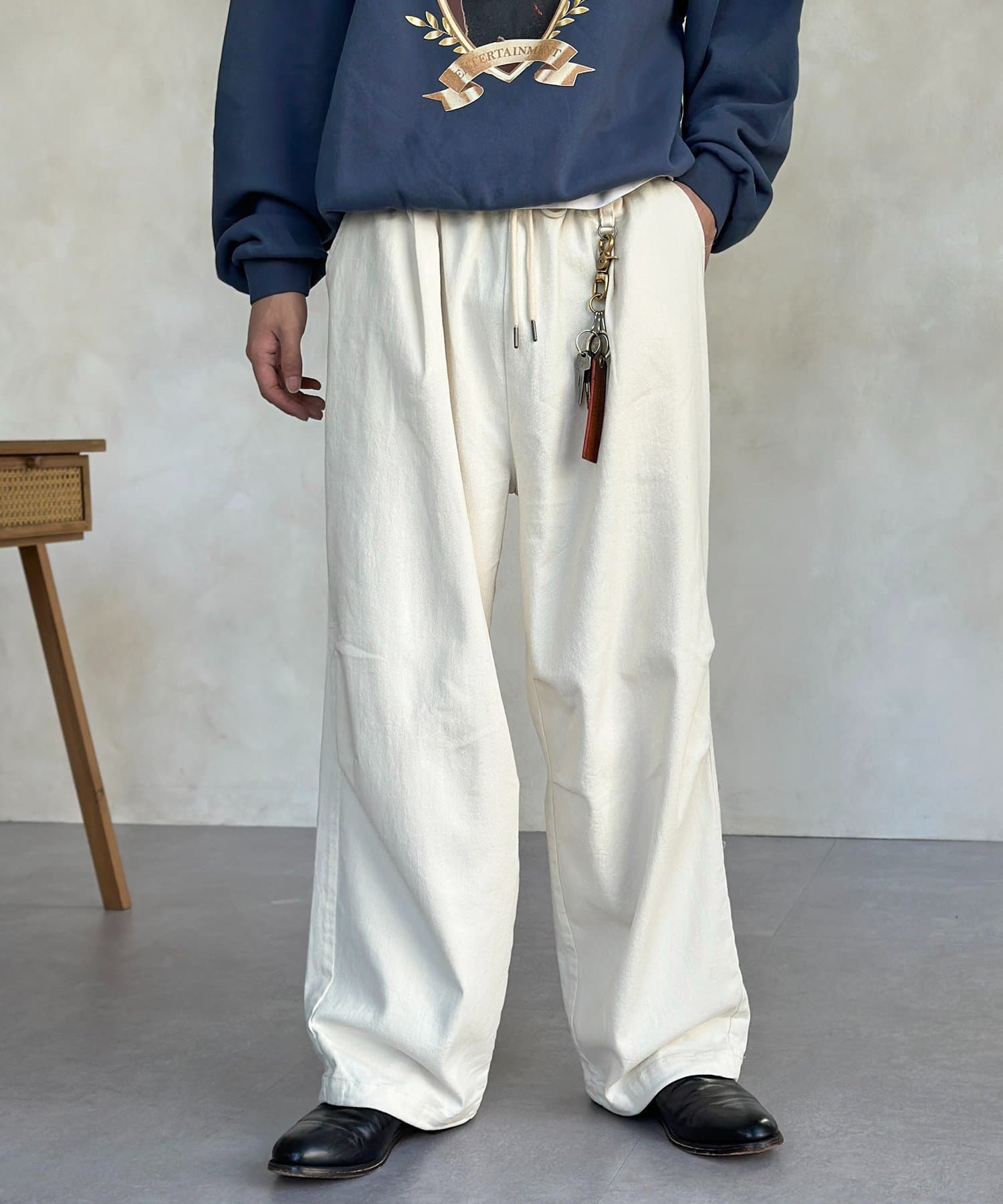 CPCM(シーピーシーエム) ストレッチツイルニータックパンツ