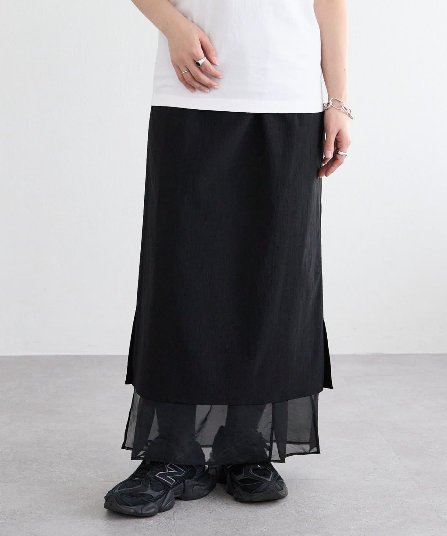 BEARDSLEY(ビアズリー) 1/24(土)11：00予約《FRIPIER》シアーレイヤードスカート