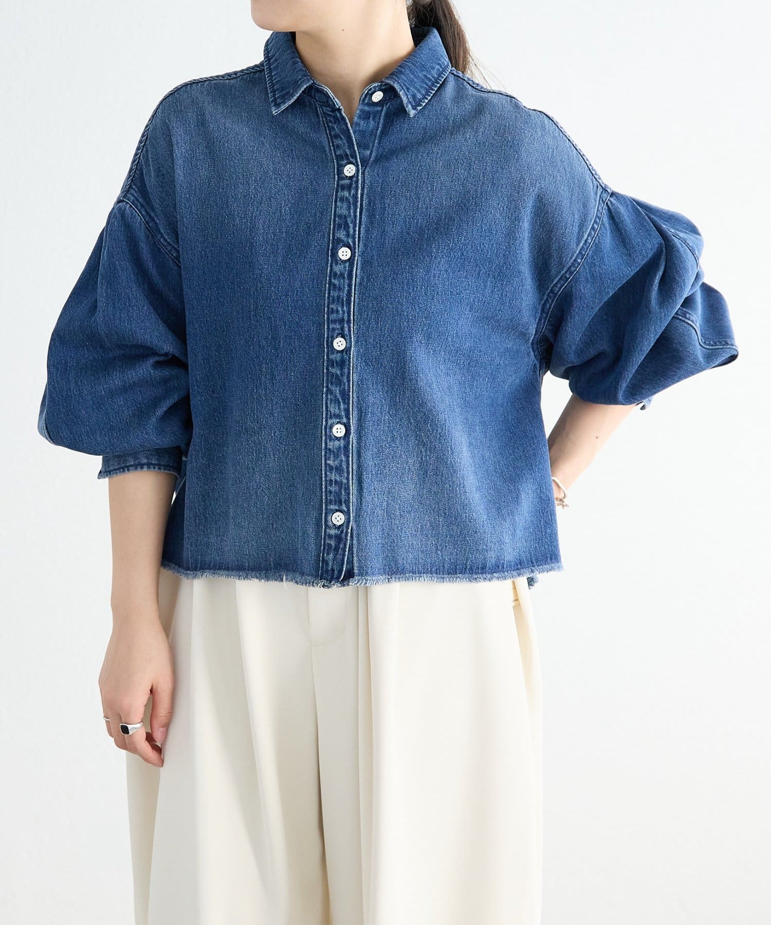 BEARDSLEY(ビアズリー) 1/24(土)11：00予約《FRIPIER》カットオフデニムシャツ