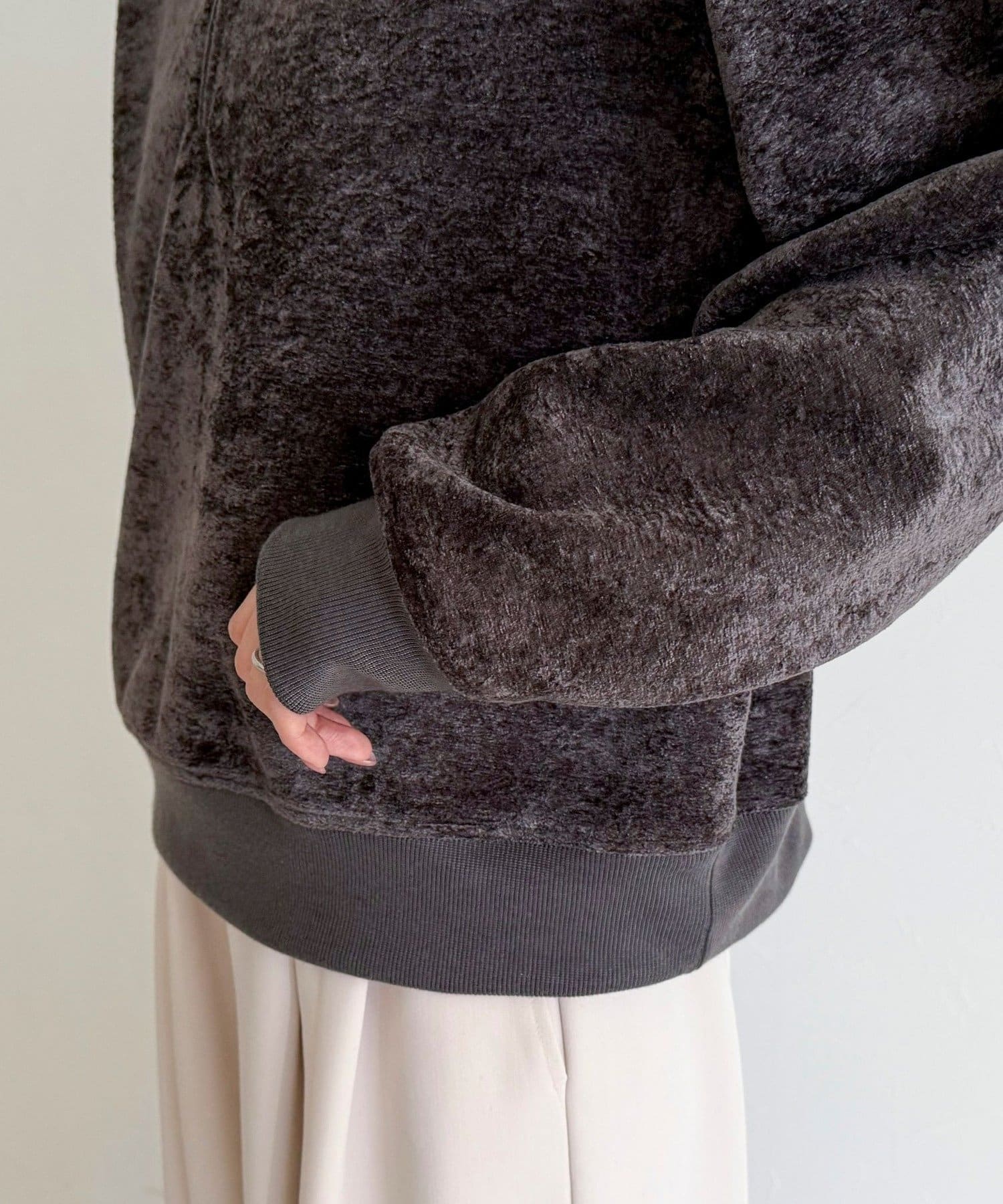 FREDY & GLOSTER(フレディ アンド グロスター) モールニットソーハーフジッププルオーバー