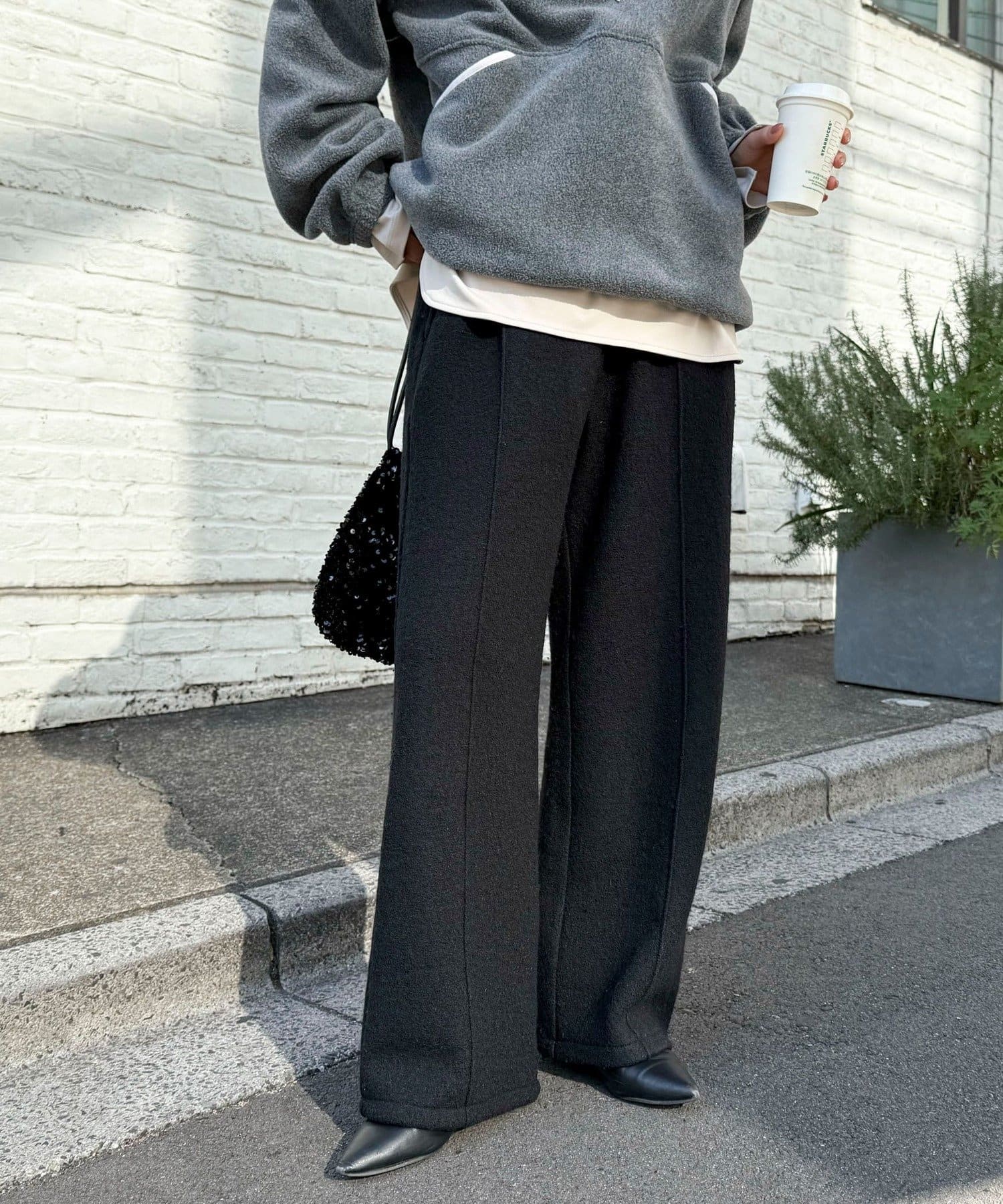 FREDY & GLOSTER(フレディ アンド グロスター) ブークレーウールイージーパンツ