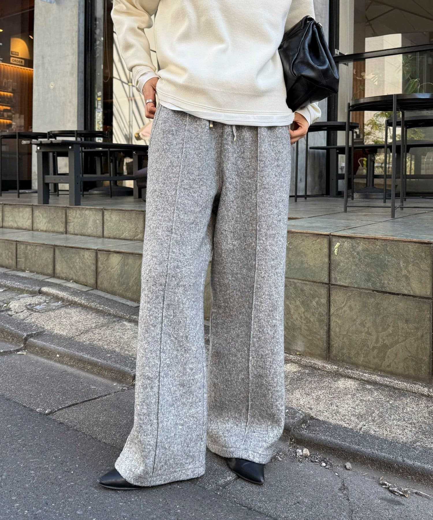 FREDY & GLOSTER(フレディ アンド グロスター) ブークレーウールイージーパンツ