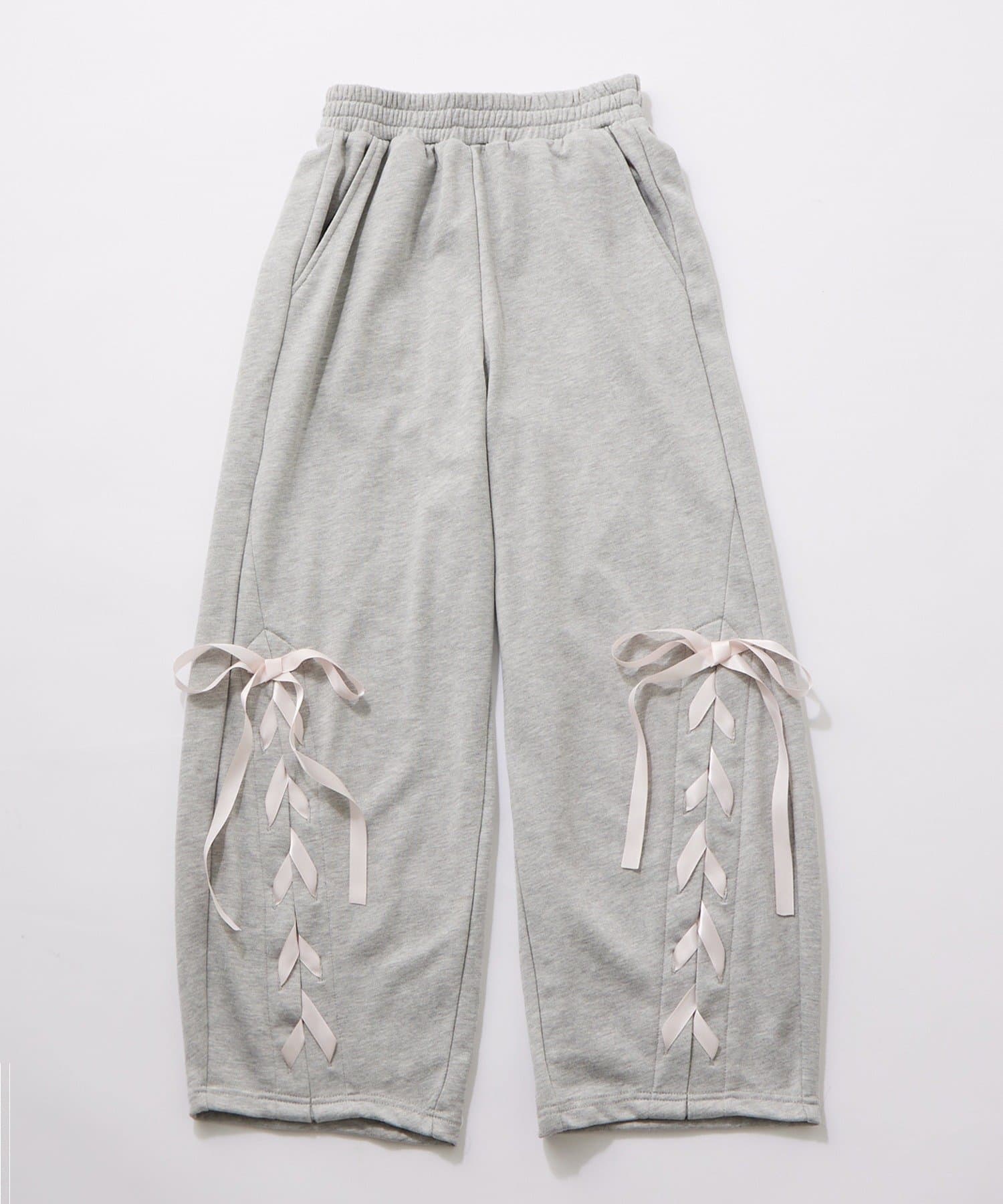 OLIVE des OLIVE(オリーブ デ オリーブ) レースアップバレルレッグパンツ