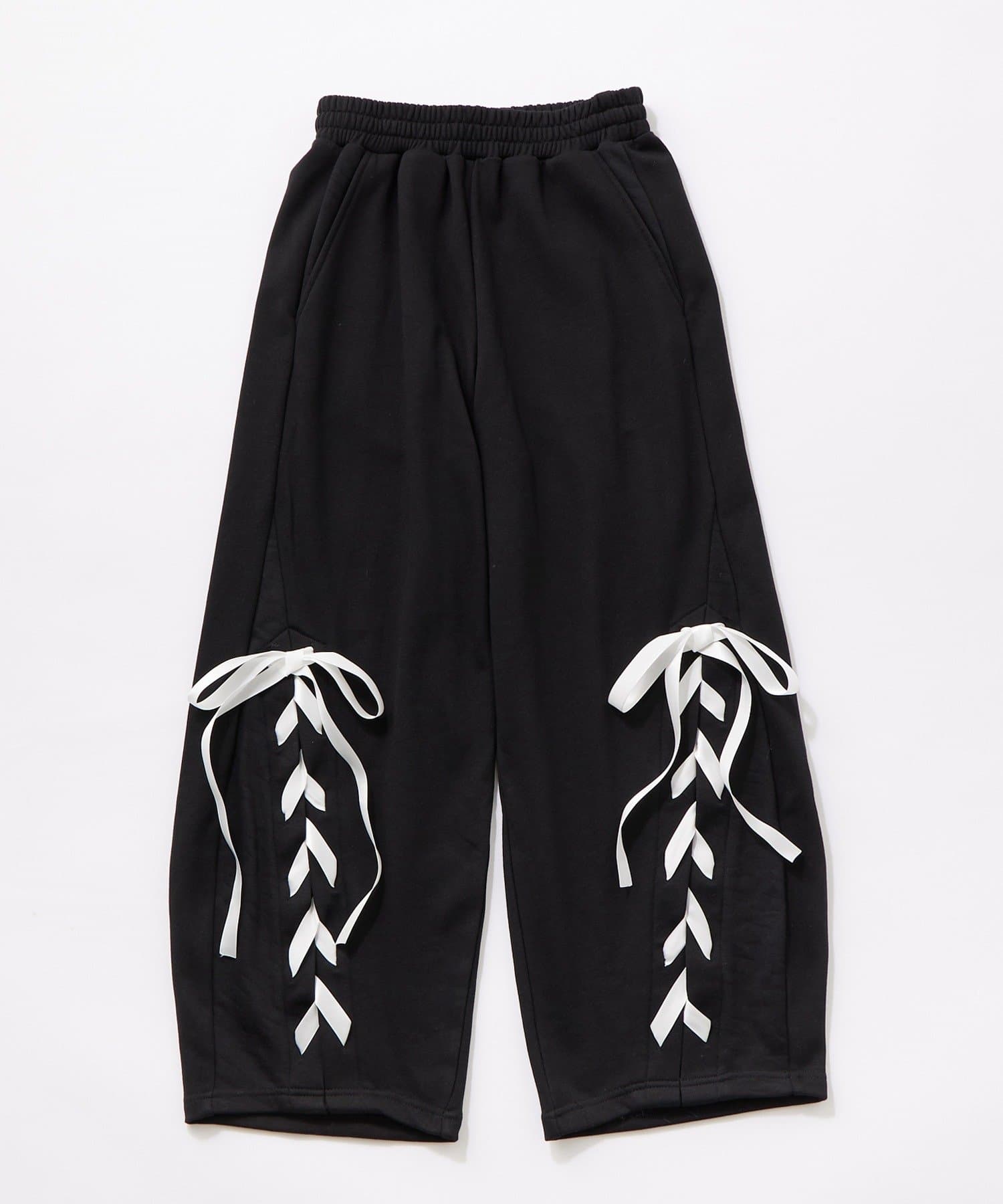 OLIVE des OLIVE(オリーブ デ オリーブ) レースアップバレルレッグパンツ