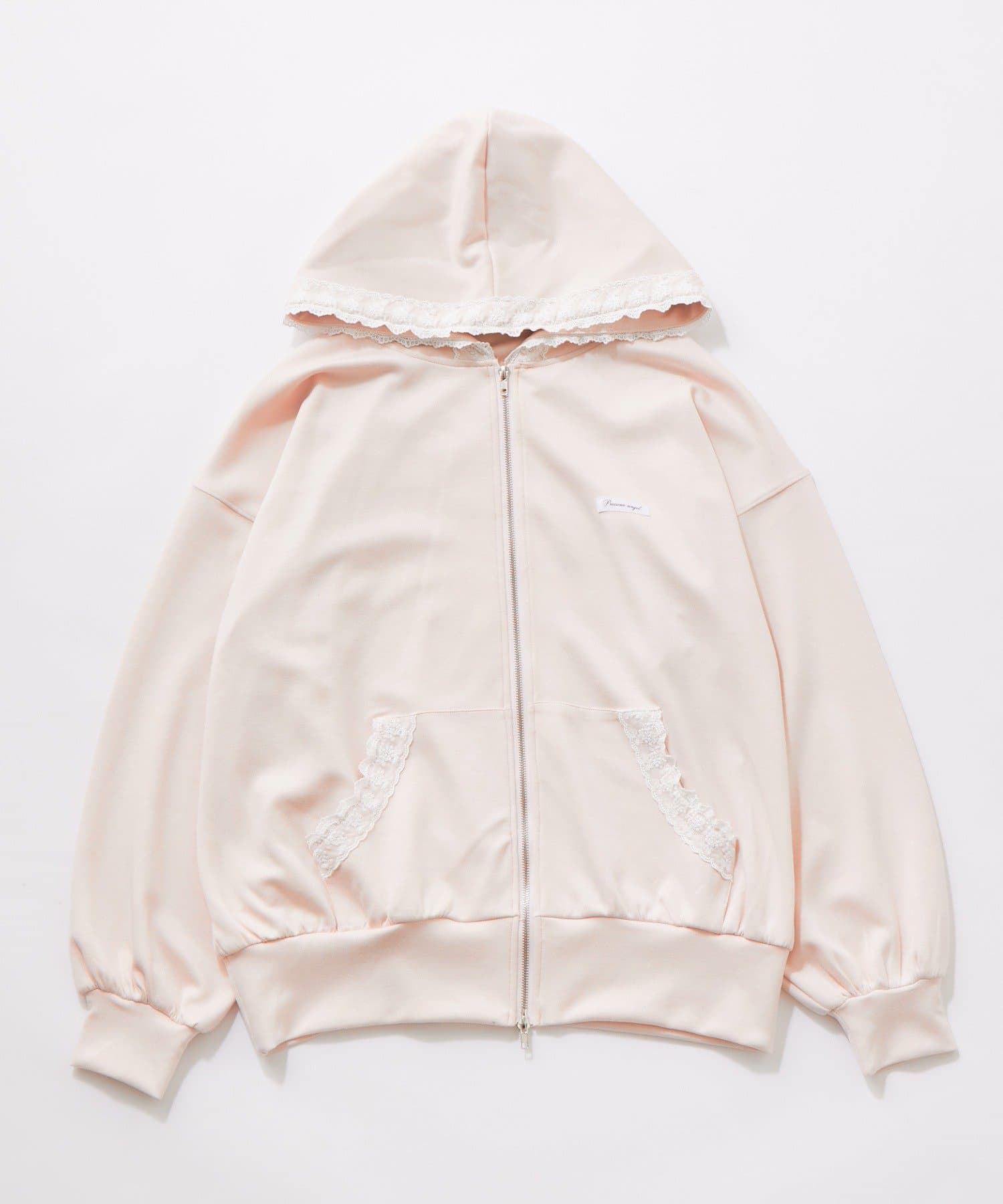 OLIVE des OLIVE(オリーブ デ オリーブ) タグ付きレースパーカー