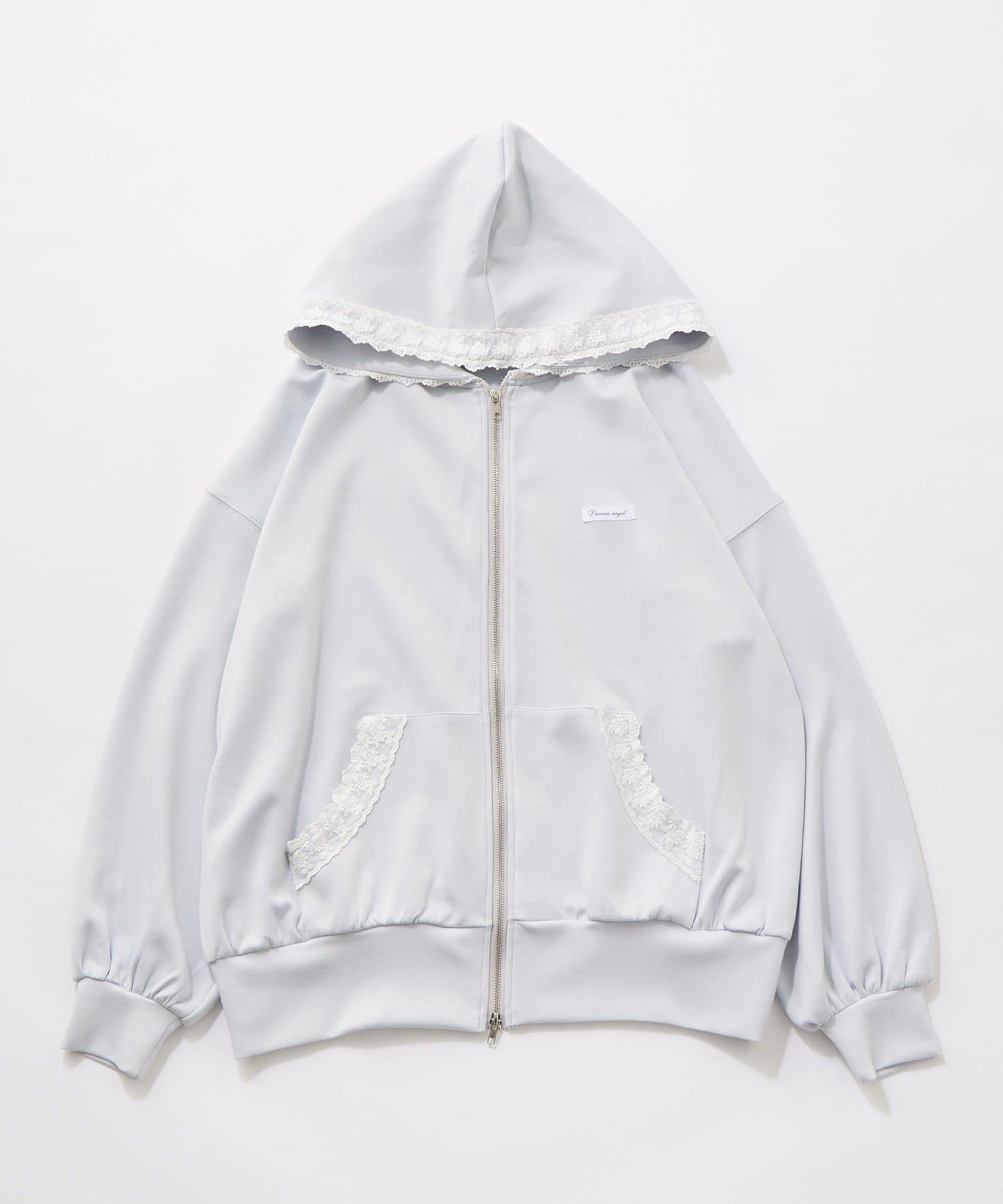 OLIVE des OLIVE(オリーブ デ オリーブ) タグ付きレースパーカー