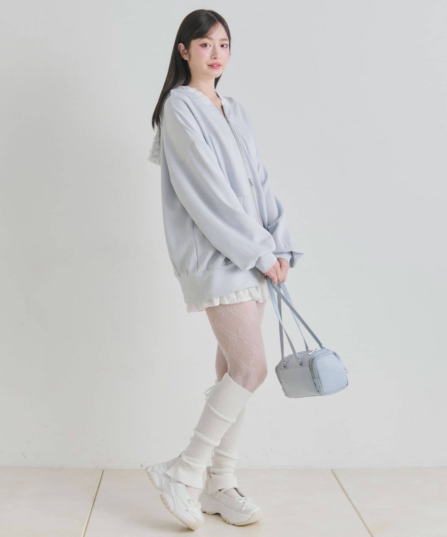 OLIVE des OLIVE(オリーブ デ オリーブ) タグ付きレースパーカー