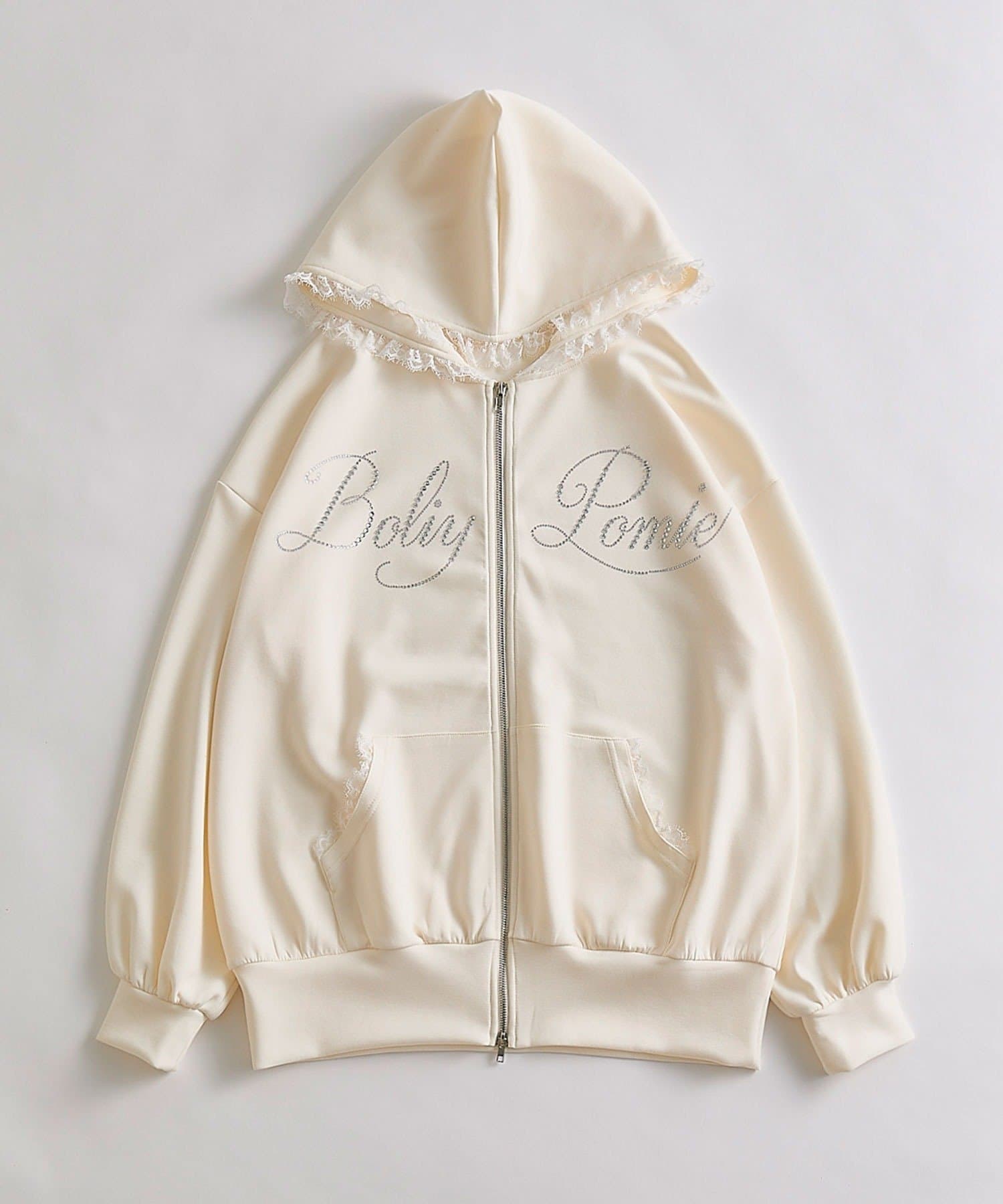 OLIVE des OLIVE(オリーブ デ オリーブ) ロゴ入りレースパーカー