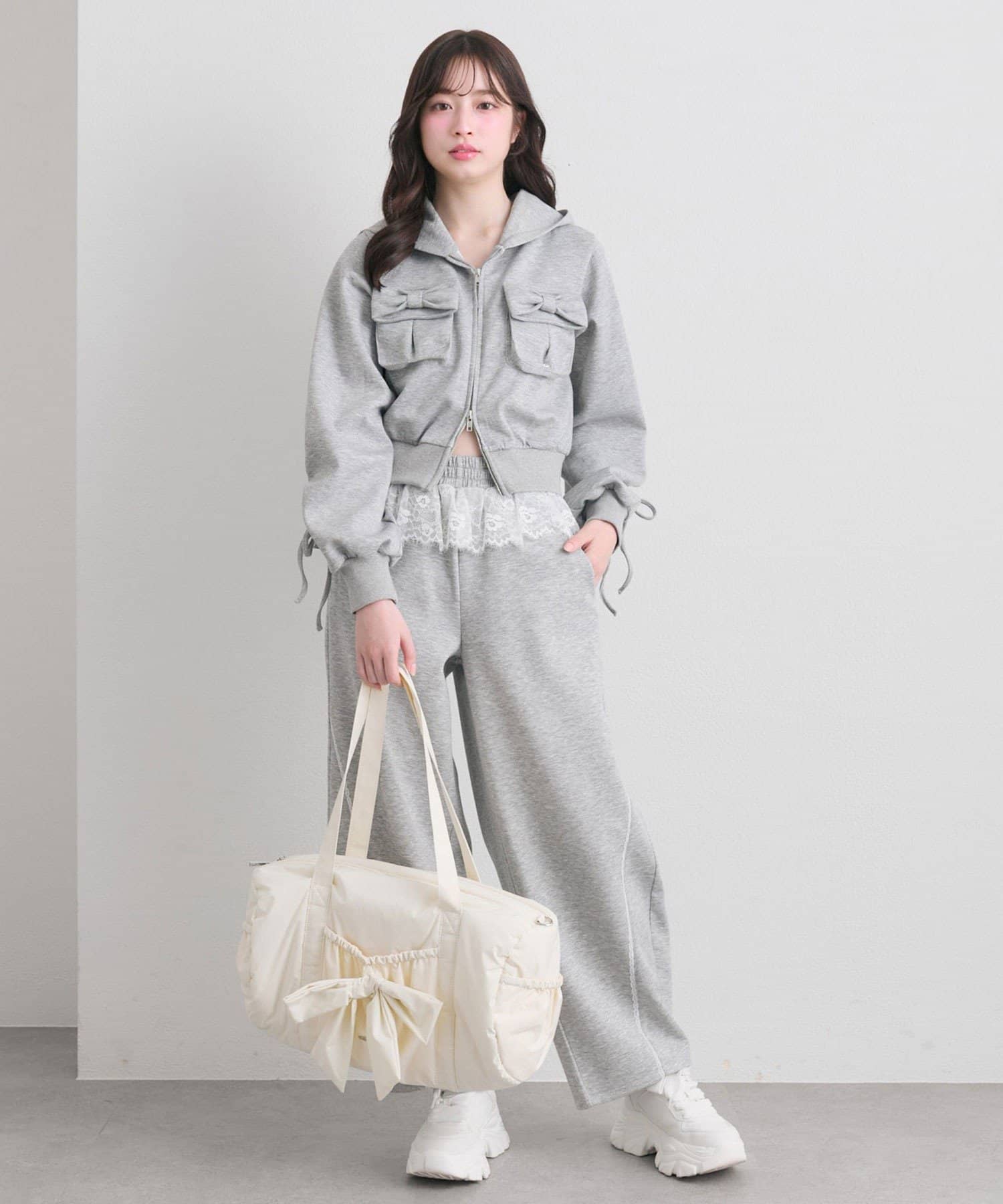 OLIVE des OLIVE(オリーブ デ オリーブ) BIGリボンキャリーオンボストンバッグ