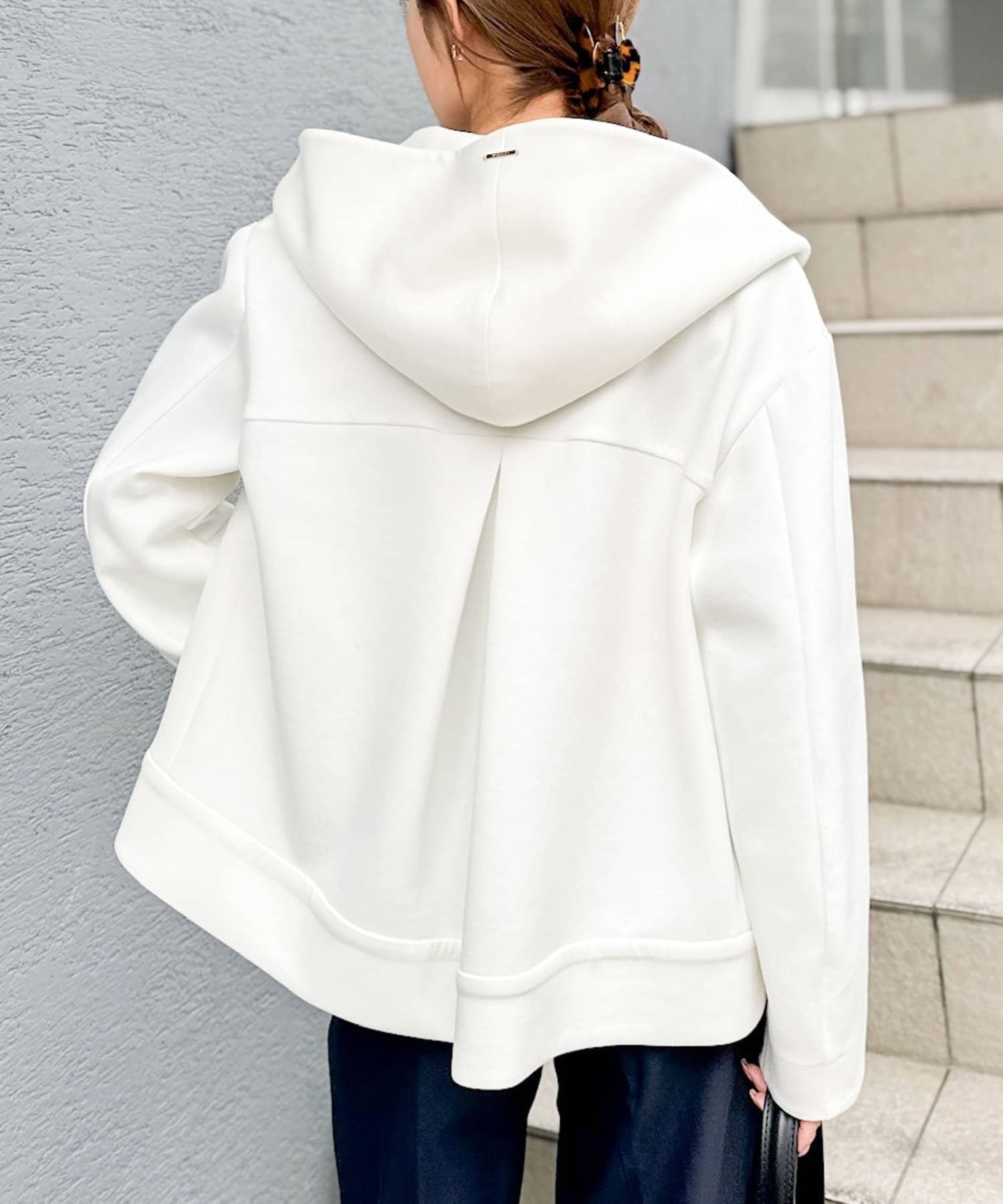 NOLLEY'S(ノーリーズ) 【追加】ウォッシャブルエアボールフードブルゾン