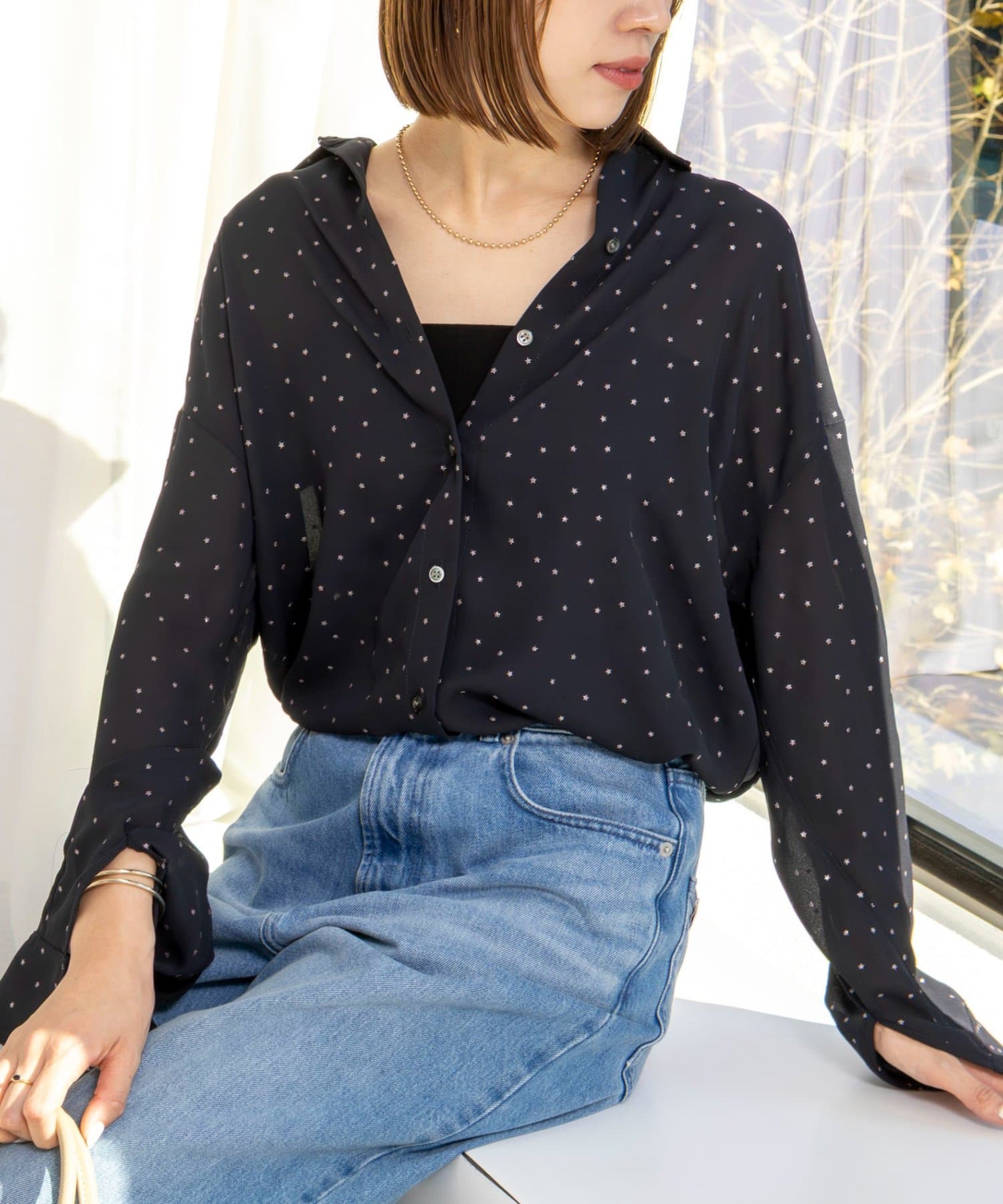 NOLLEY'S(ノーリーズ) 45th limited edition MY STANDARDグリッターシャツ