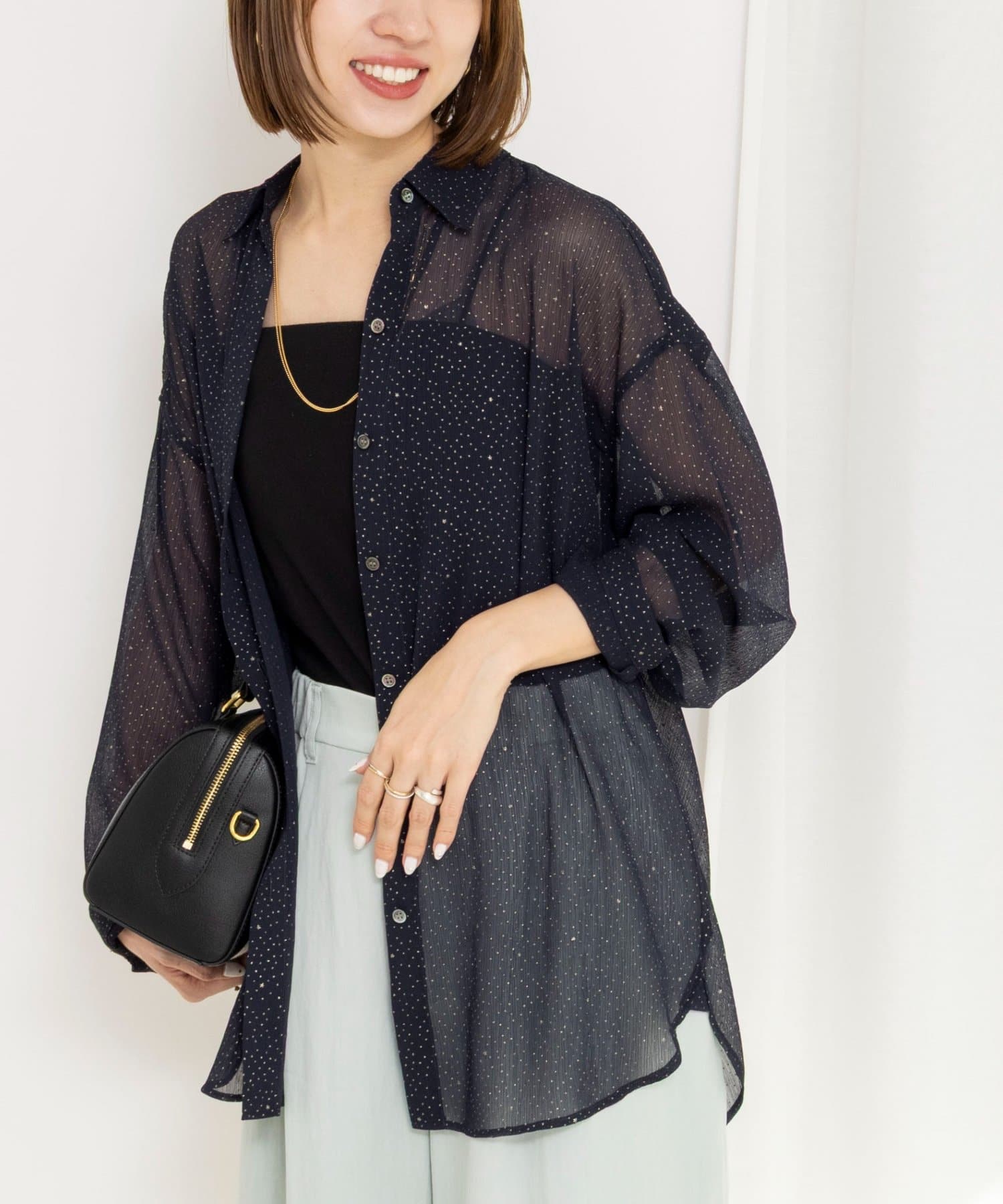 NOLLEY'S(ノーリーズ) 45th limited edition MY STANDARDグリッターシャツ