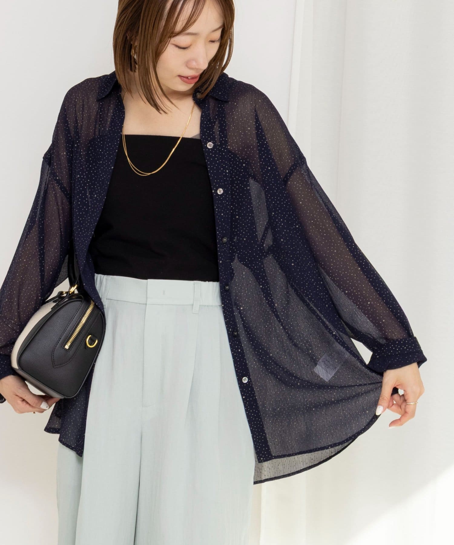 NOLLEY'S(ノーリーズ) 45th limited edition MY STANDARDグリッターシャツ