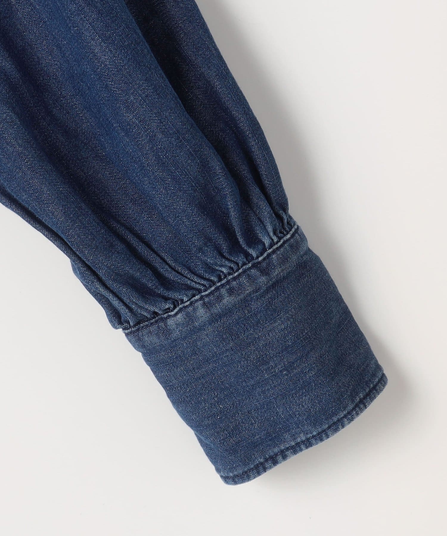 NOLLEY'S(ノーリーズ) 【RM denim】フリルギャザーデニムブラウス