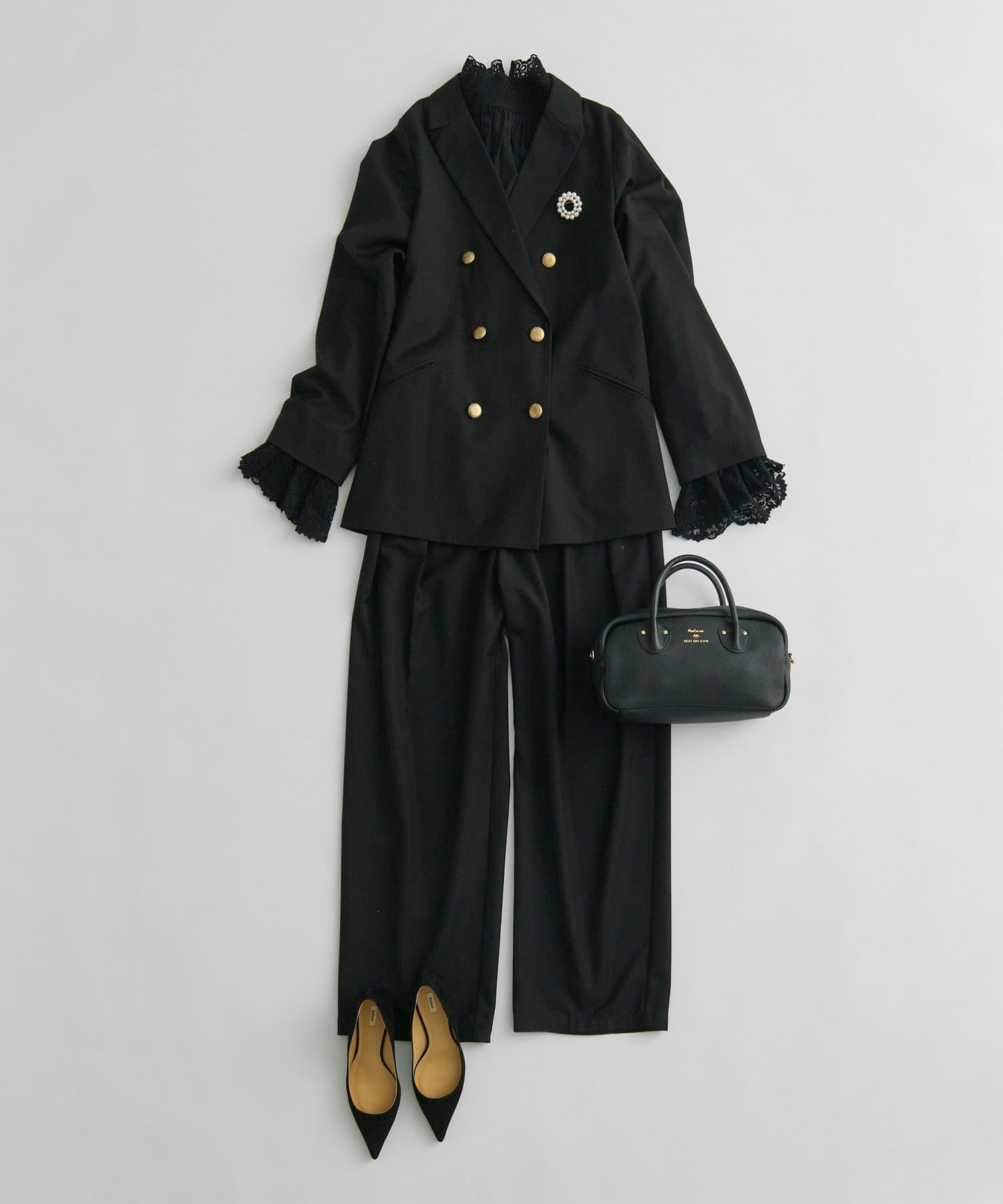 PUAL CE CIN(ピュアルセシン) 【SMLサイズ展開】【セットアップ対応】TRツータックスラックスパンツ