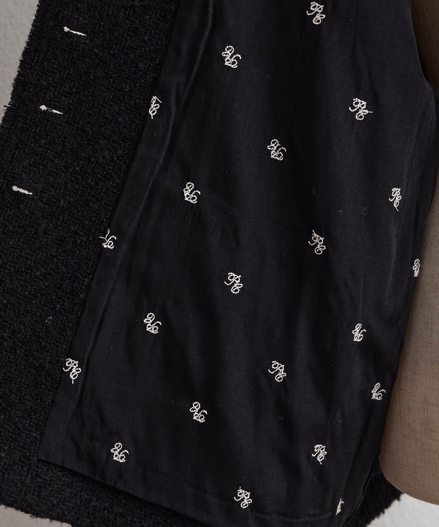 PUAL CE CIN(ピュアルセシン) アソートツィードノーカラージャケット