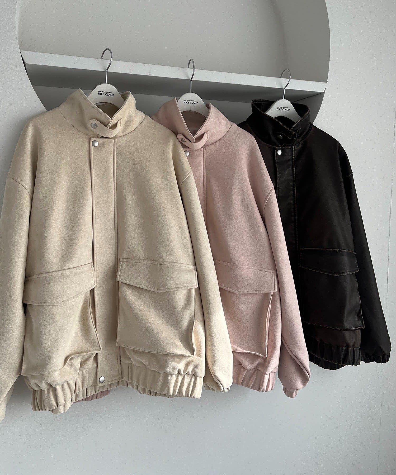 one after another NICE CLAUP(ワンアフターアナザー ナイスクラップ) フェイクレザージャケット