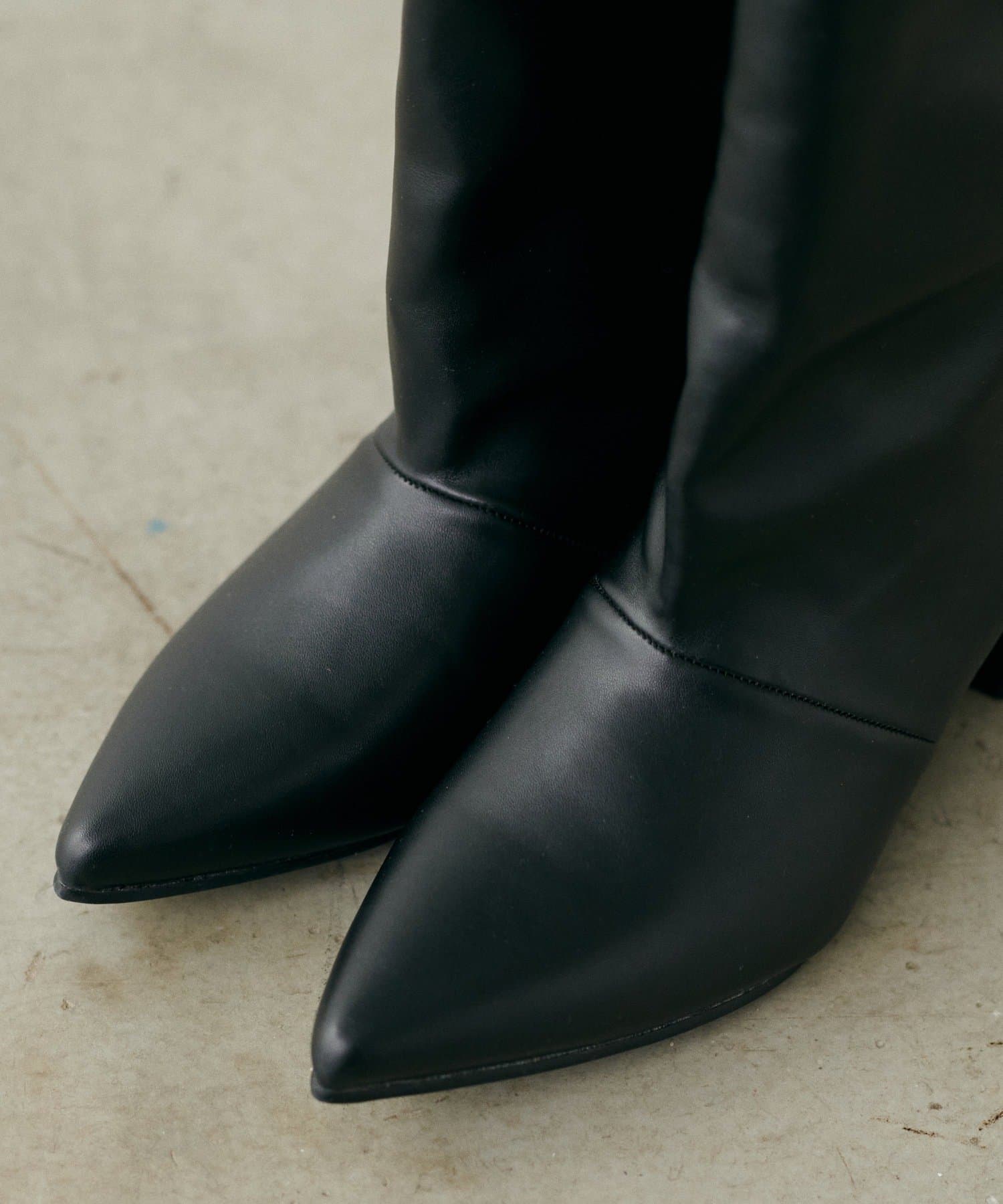 NICE CLAUP / OLIVE des OLIVE OUTLET(ナイスクラップ  / オリーブ デ オリーブ アウトレット) 【LARUTA】ワイドシャフトロングブーツ