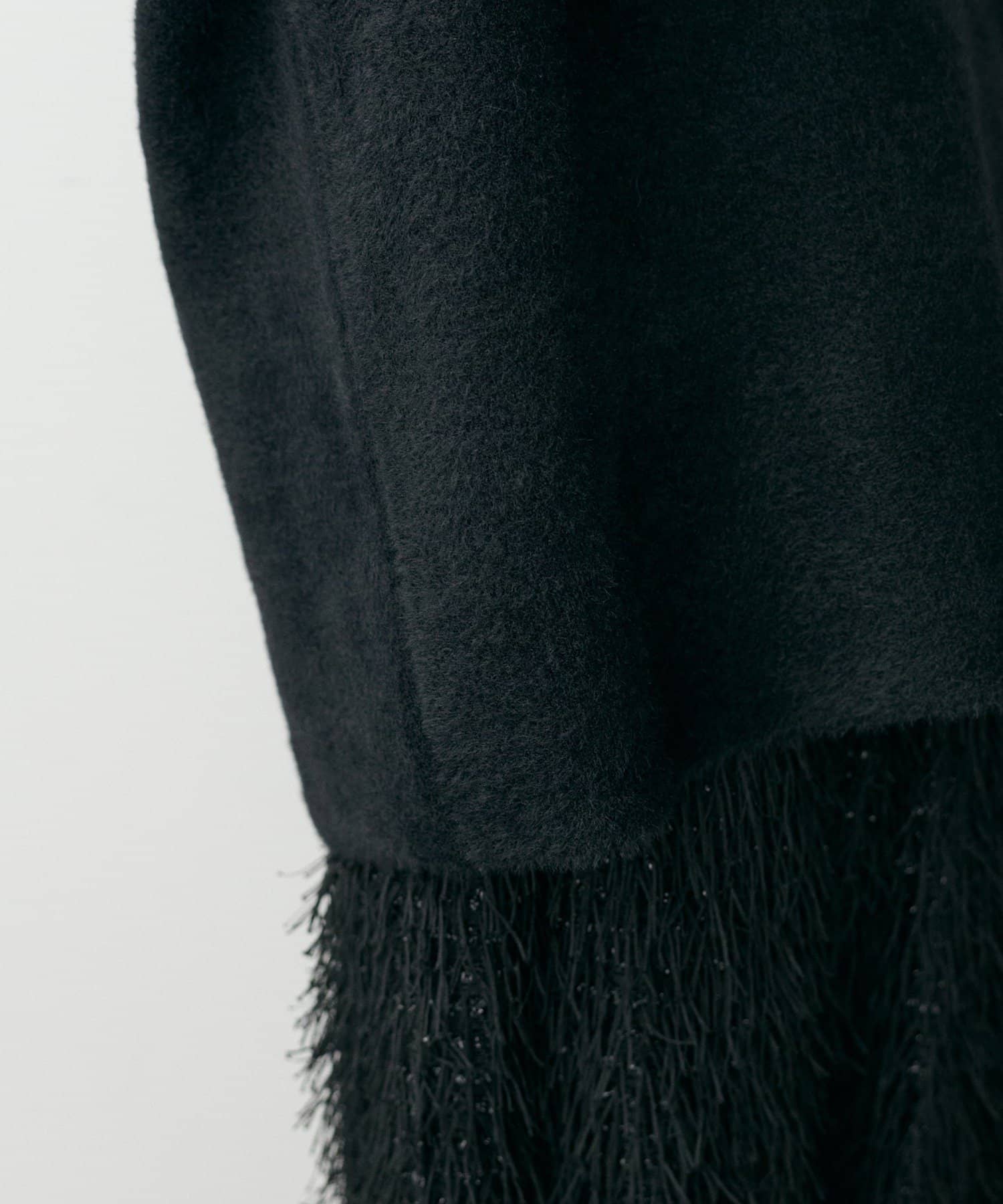 NICE CLAUP / OLIVE des OLIVE OUTLET(ナイスクラップ  / オリーブ デ オリーブ アウトレット) 【LARUTA】フェレットタッチシャギー接結2wayニット