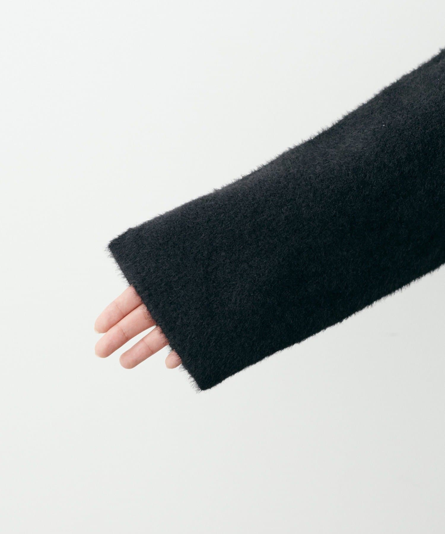 NICE CLAUP / OLIVE des OLIVE OUTLET(ナイスクラップ  / オリーブ デ オリーブ アウトレット) 【LARUTA】フェレットタッチシャギー接結2wayニット