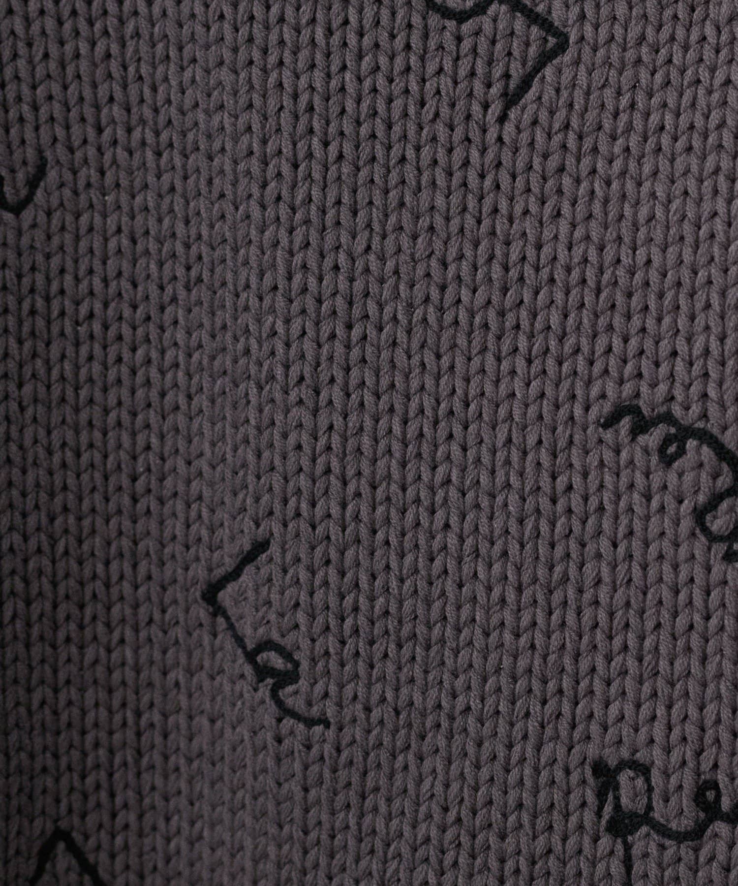 NICE CLAUP / OLIVE des OLIVE OUTLET(ナイスクラップ  / オリーブ デ オリーブ アウトレット) 【LARUTA】ハンド風ロゴ刺繍ニット