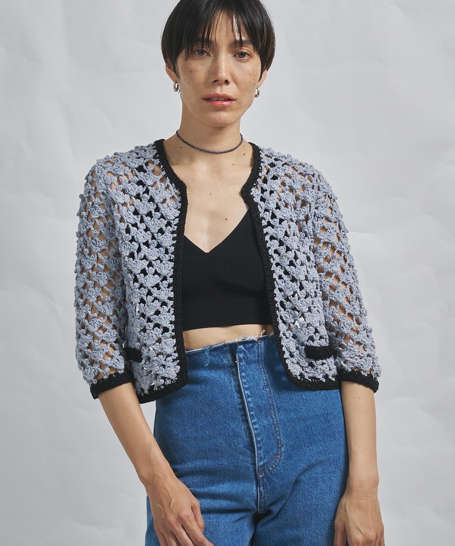 Whim Gazette(ウィム ガゼット) 【GEMINI】ハンドニットカーディガン