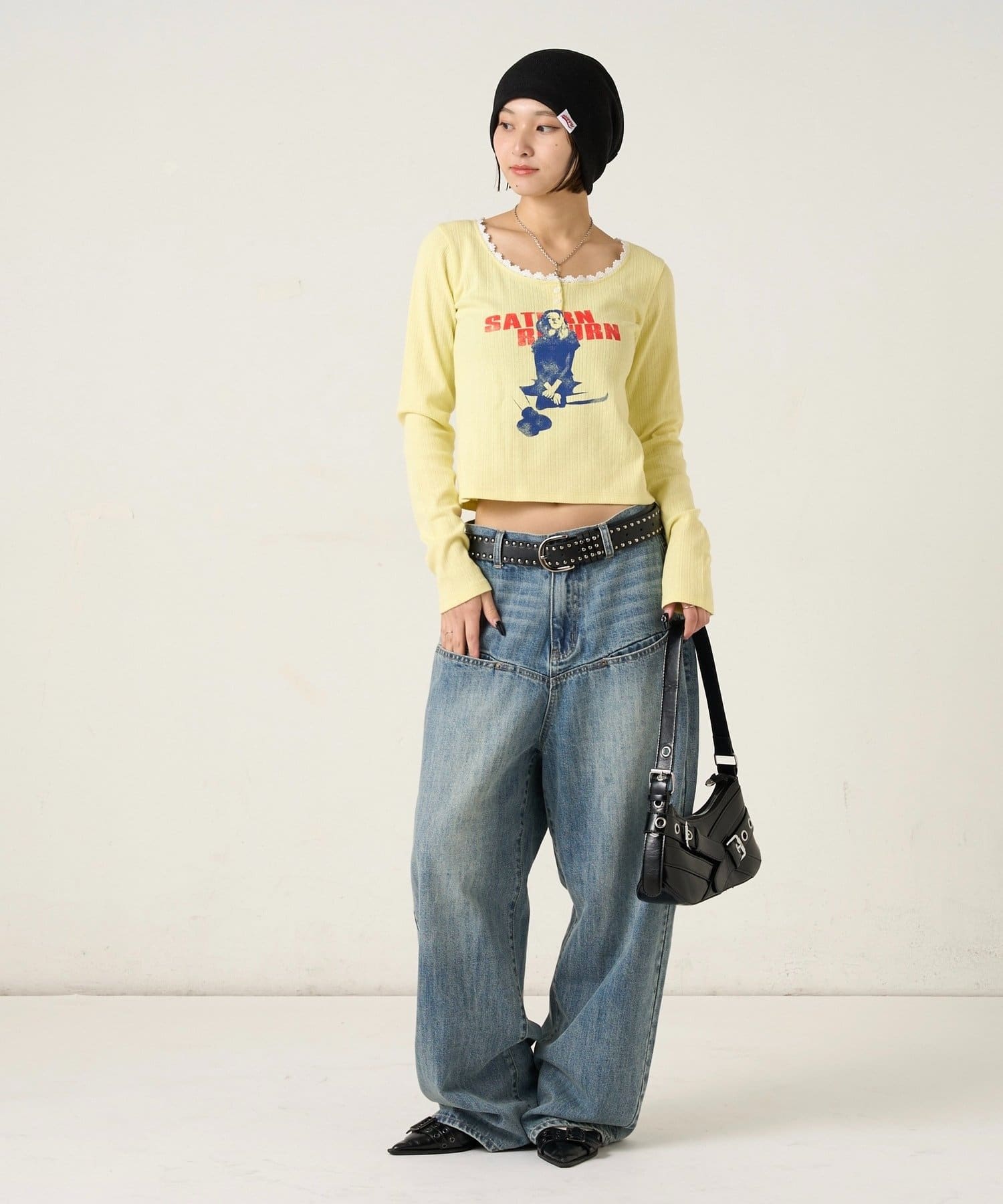 WHO’S WHO gallery(フーズフーギャラリー) CHARLOTTE PATTERN MESH TOP