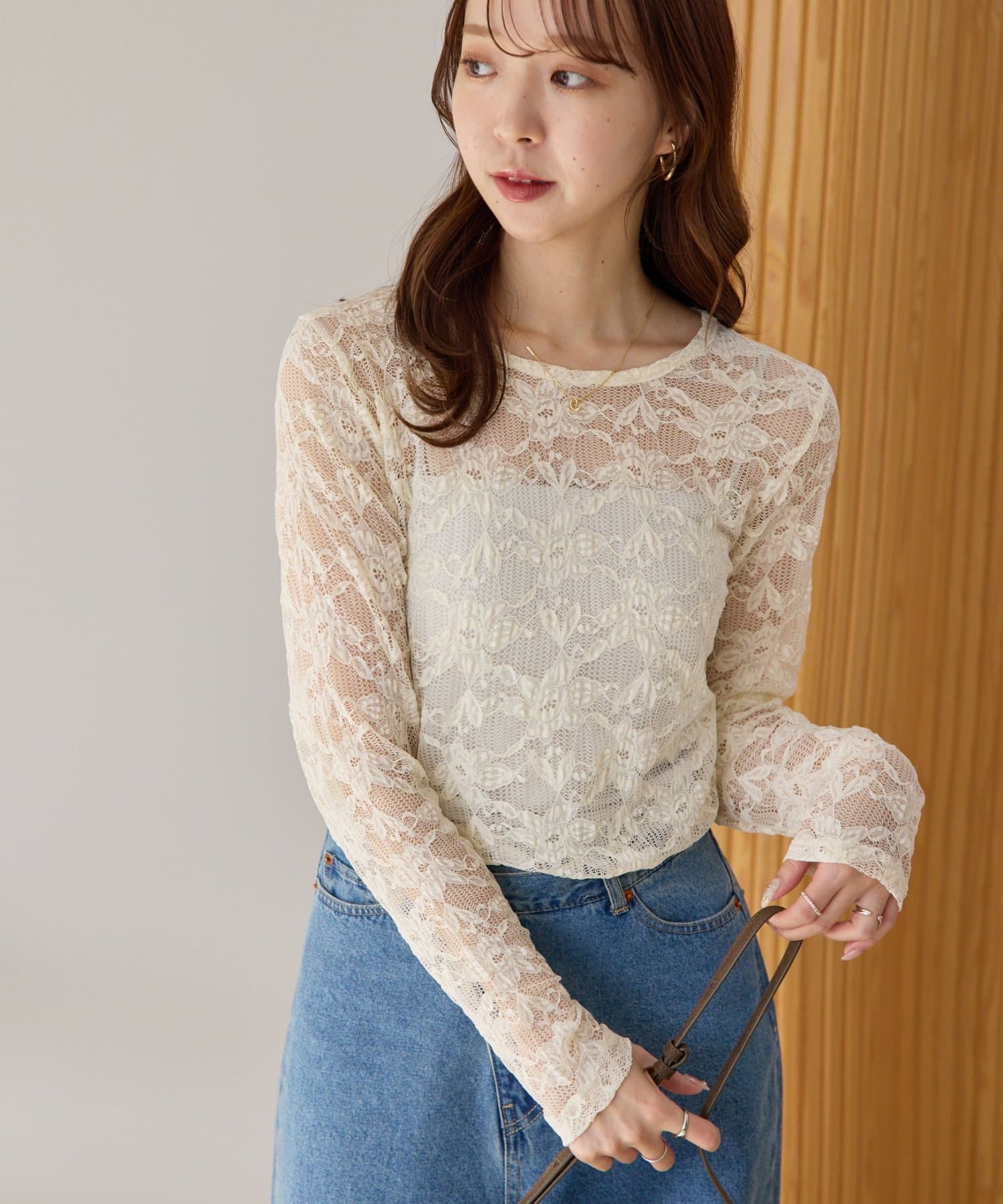 DISCOAT(ディスコート) 【SS先行予約】レースロングスリーブ