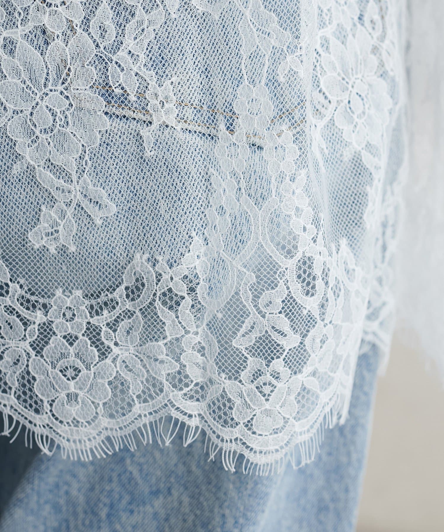 DISCOAT(ディスコート) 【トレンド/着回し力◎】裾レースロングスリーブ