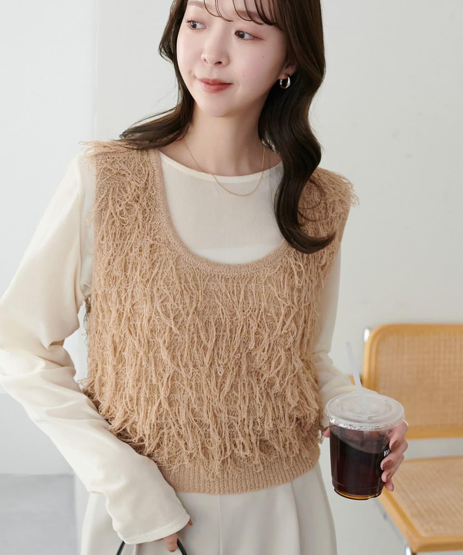 DISCOAT(ディスコート) 【SS先行予約】ループヤーンベスト