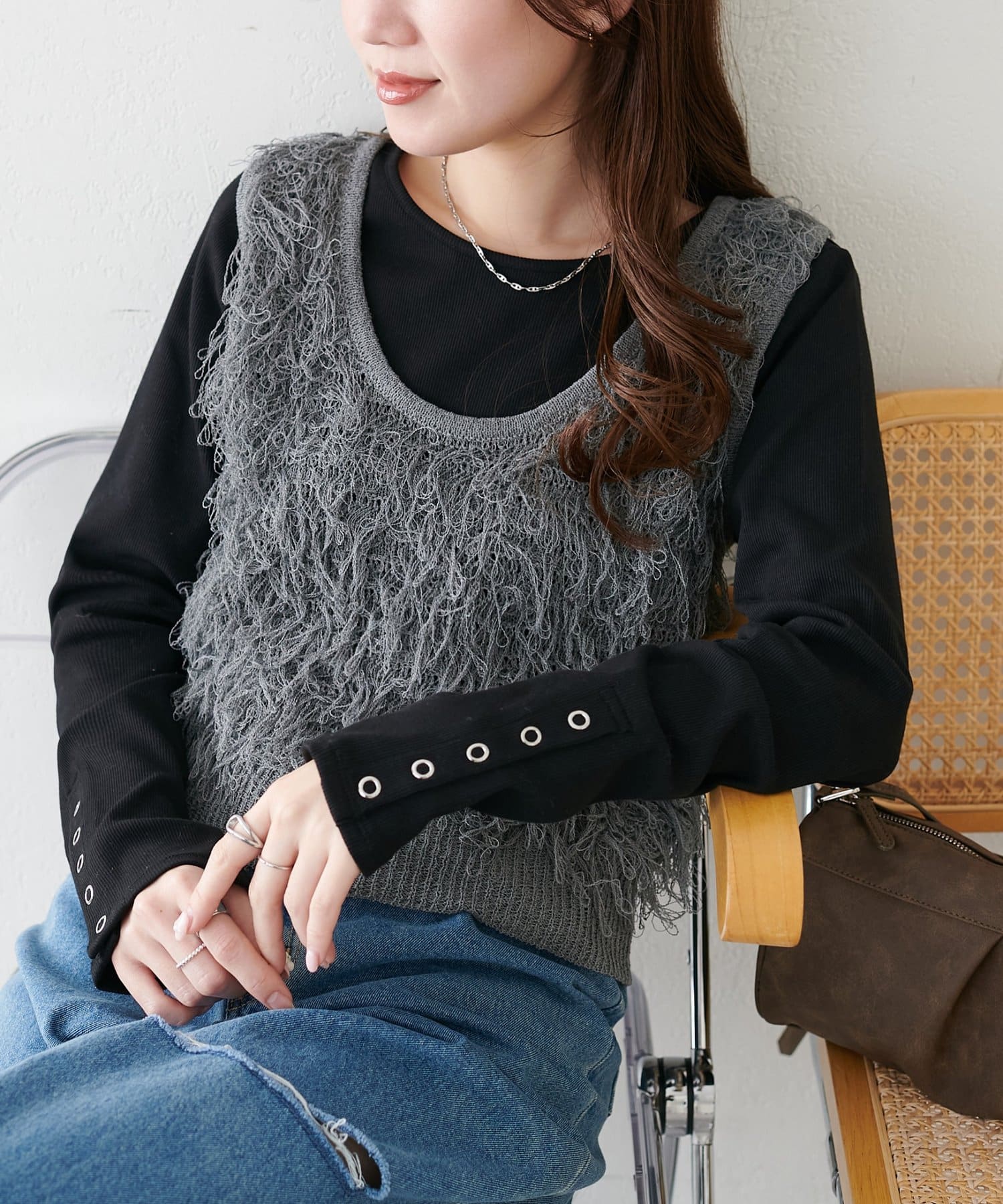 DISCOAT(ディスコート) 【SS先行予約】ループヤーンベスト